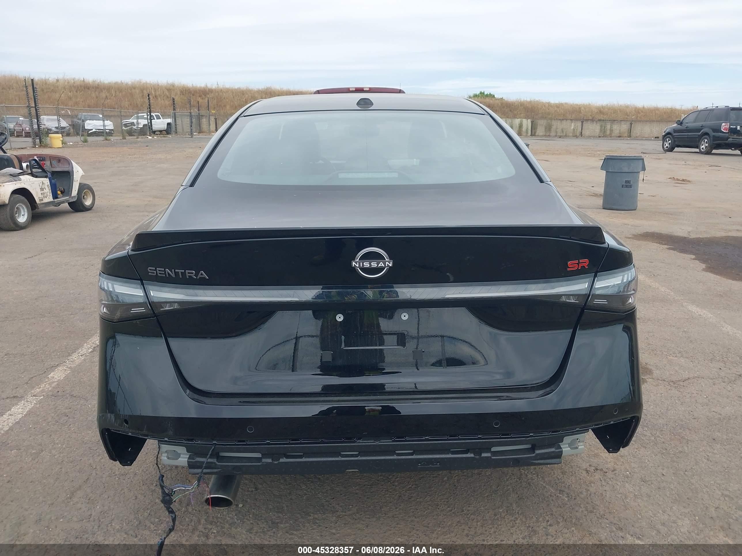 2026 Nissan Sentra Sr Black vin: 3N1AB9DV1TY229308