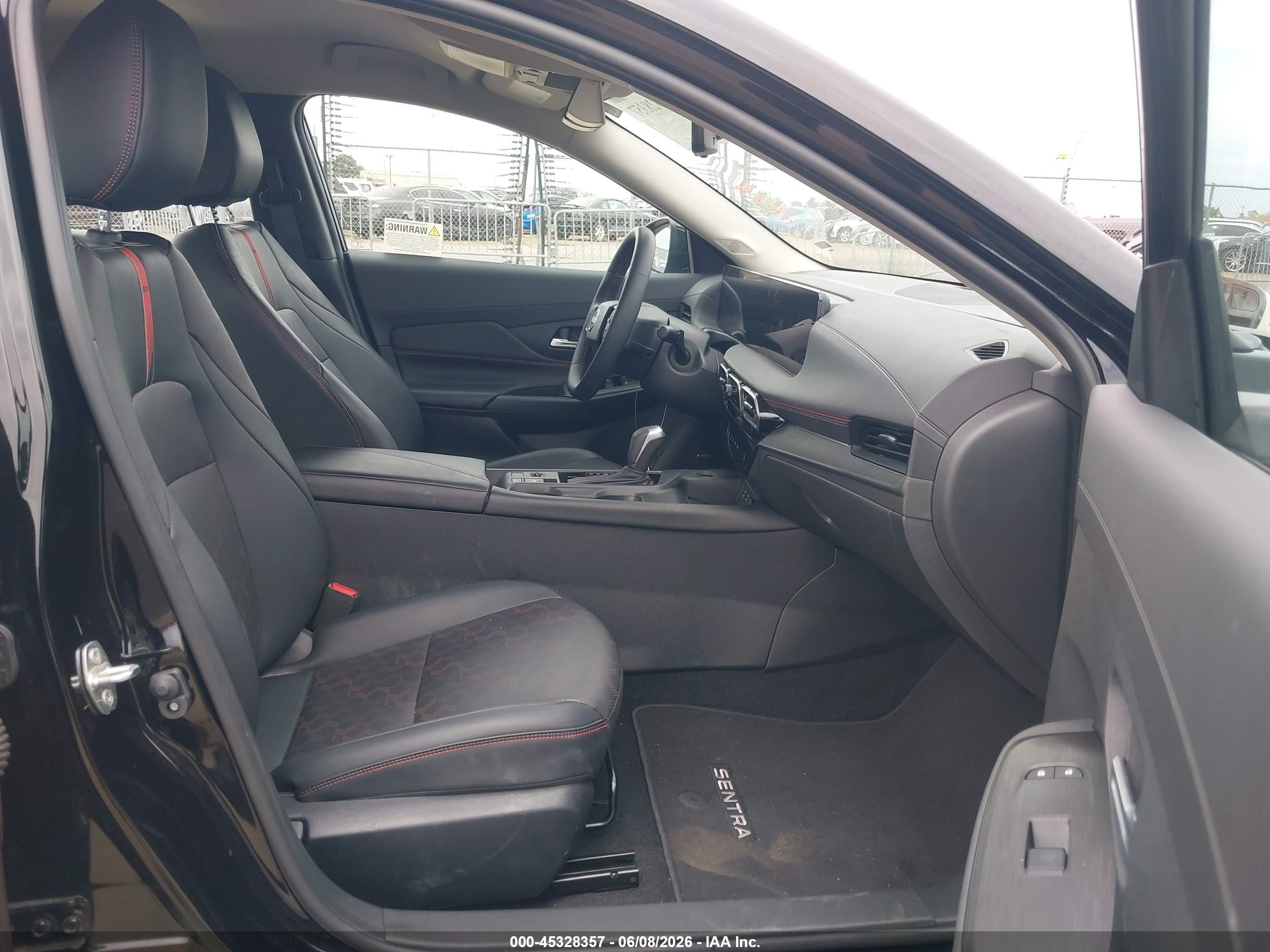 2026 Nissan Sentra Sr Black vin: 3N1AB9DV1TY229308