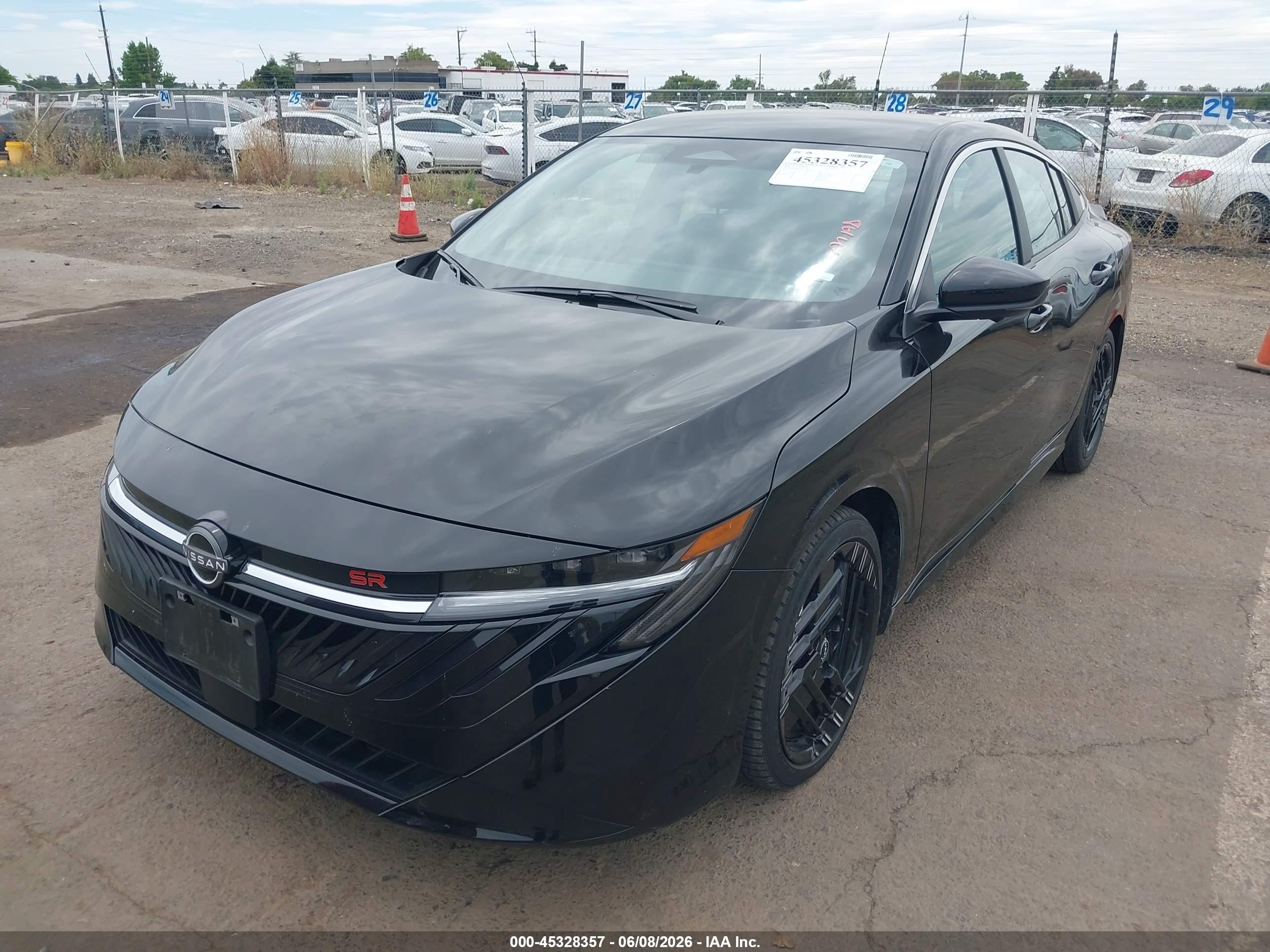 2026 Nissan Sentra Sr Black vin: 3N1AB9DV1TY229308
