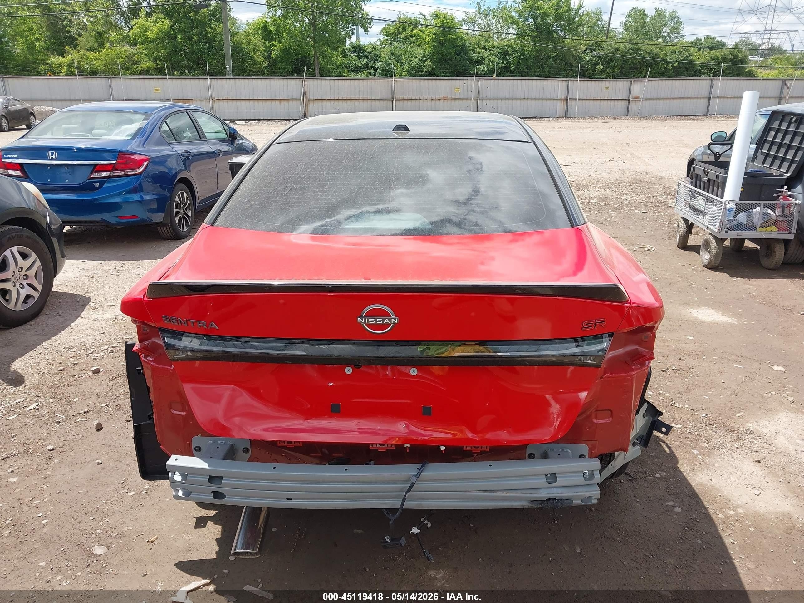 2026 Nissan Sentra Sr Orange vin: 3N1AB9DV2TY241810