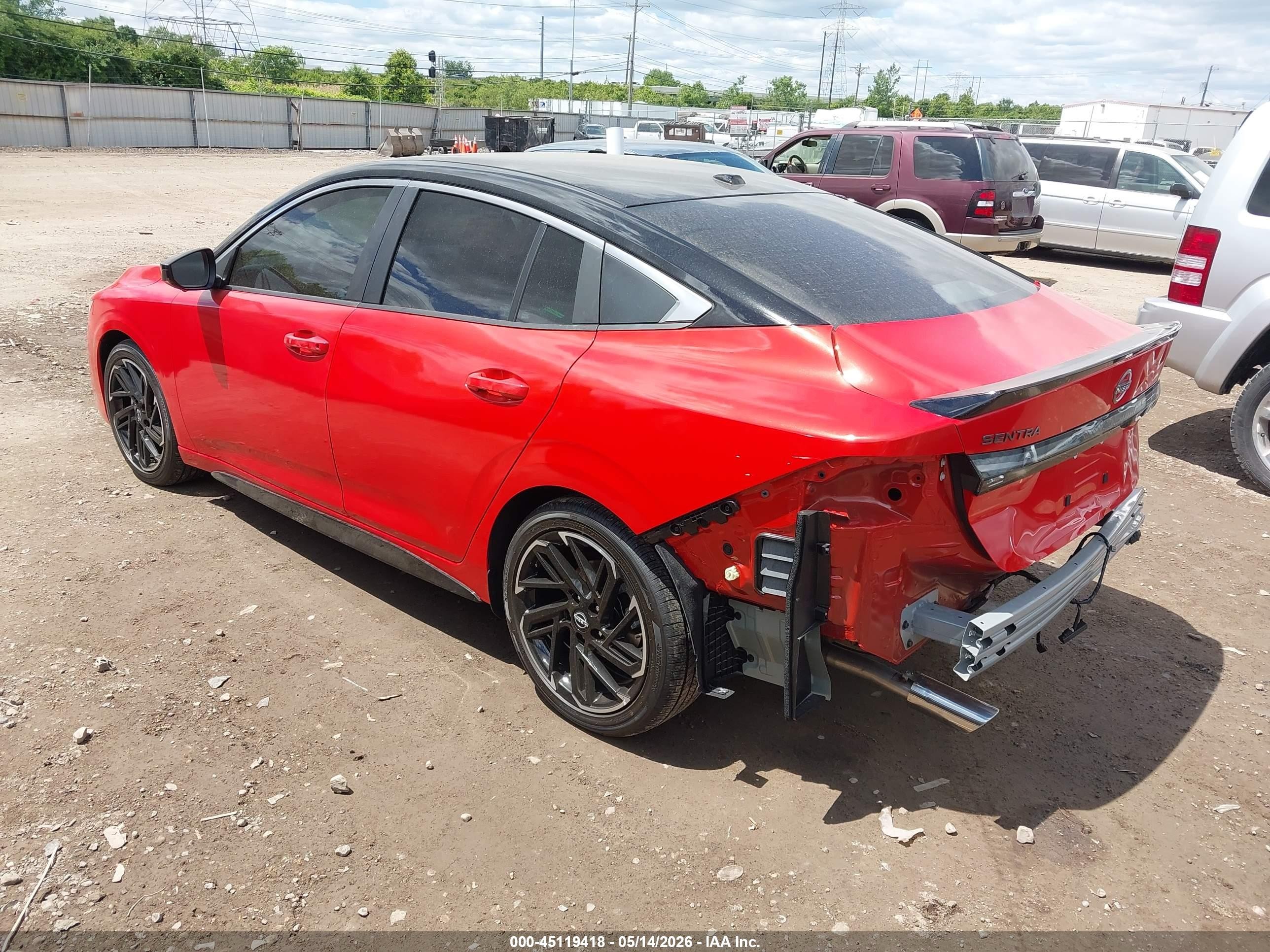 2026 Nissan Sentra Sr Orange vin: 3N1AB9DV2TY241810