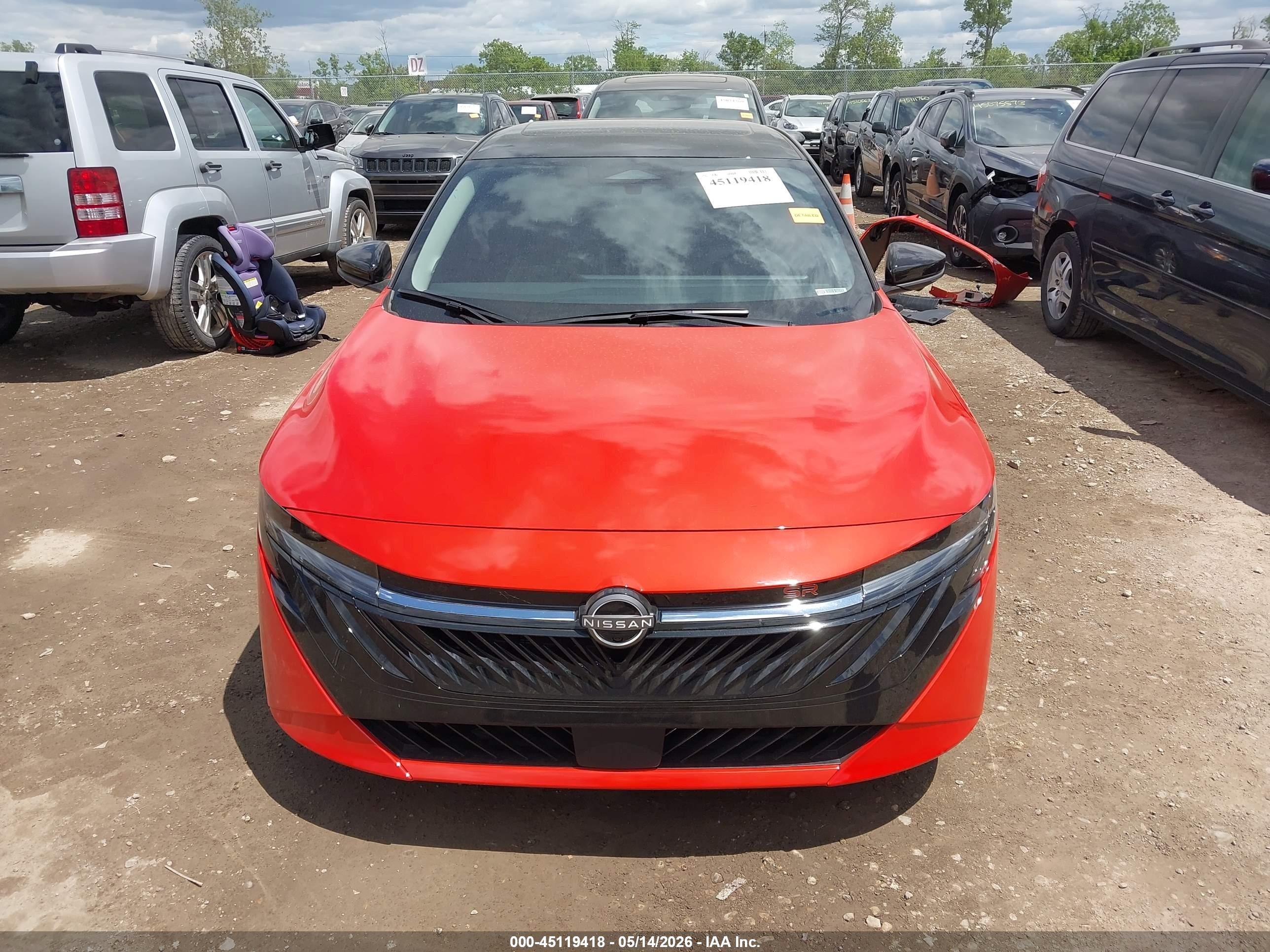 2026 Nissan Sentra Sr Orange vin: 3N1AB9DV2TY241810