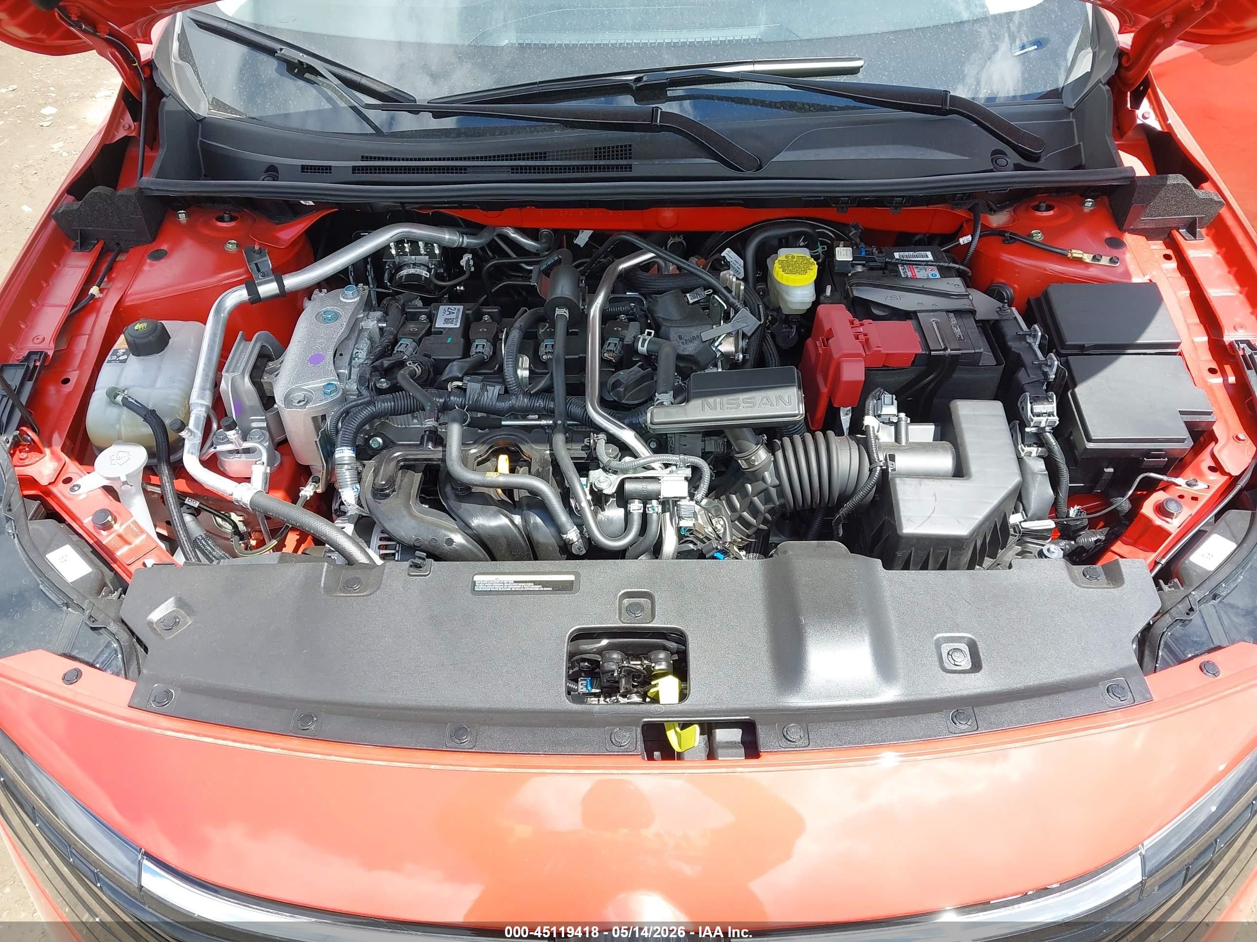 2026 Nissan Sentra Sr Orange vin: 3N1AB9DV2TY241810