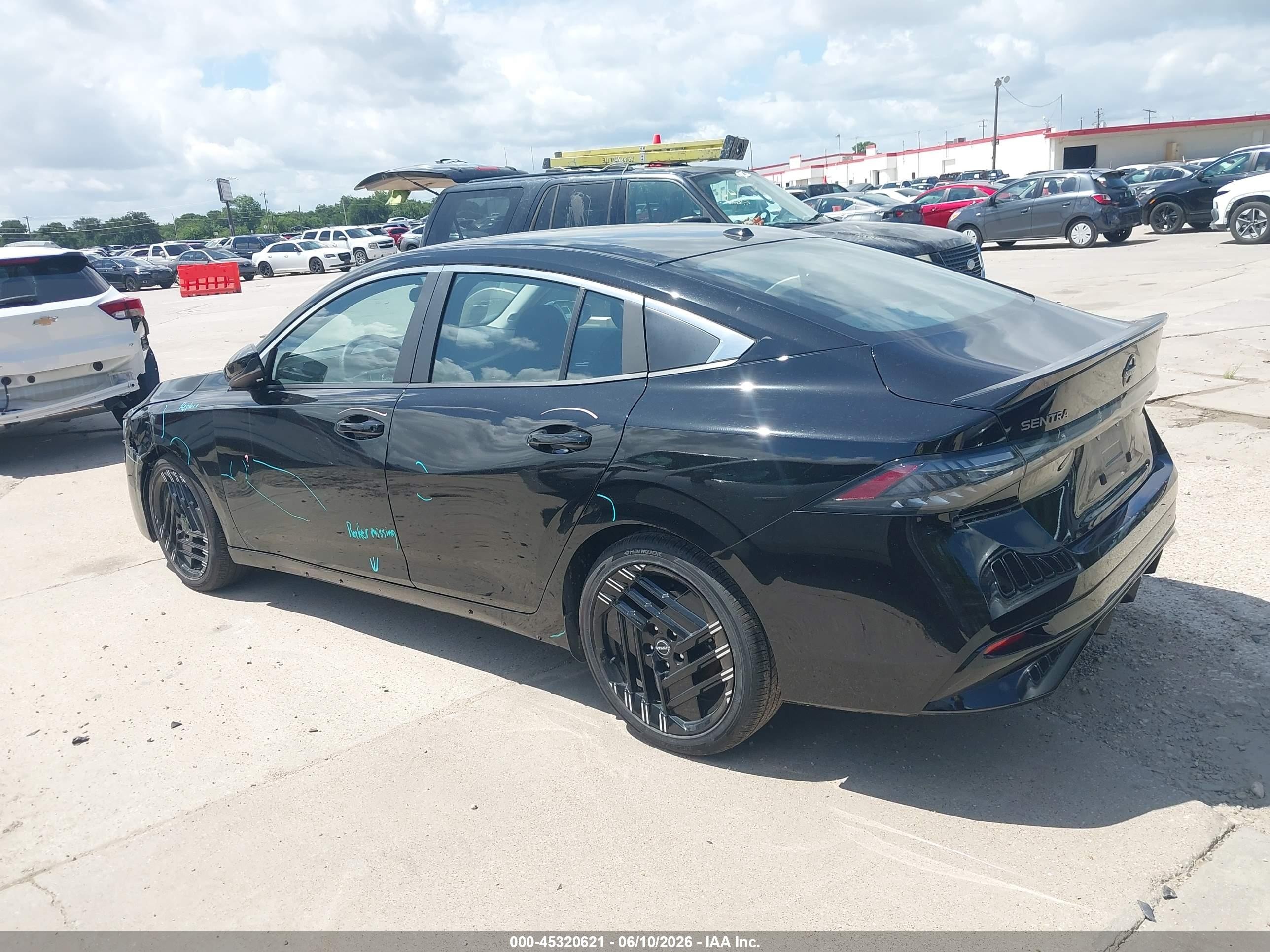 2026 Nissan Sentra Sr Black vin: 3N1AB9DVXTY231137