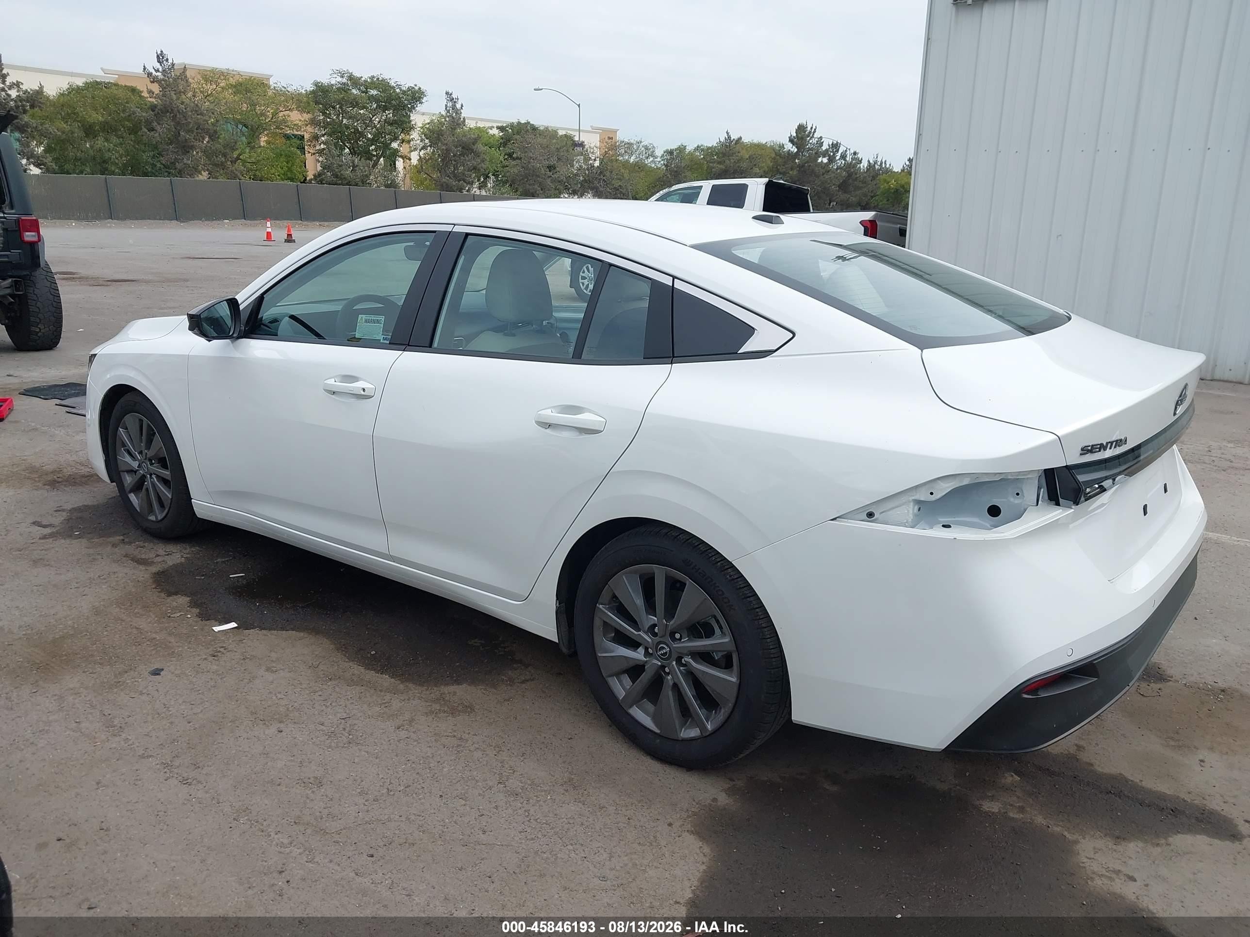 2026 Nissan Sentra Sl White vin: 3N1AB9EW7TY231815