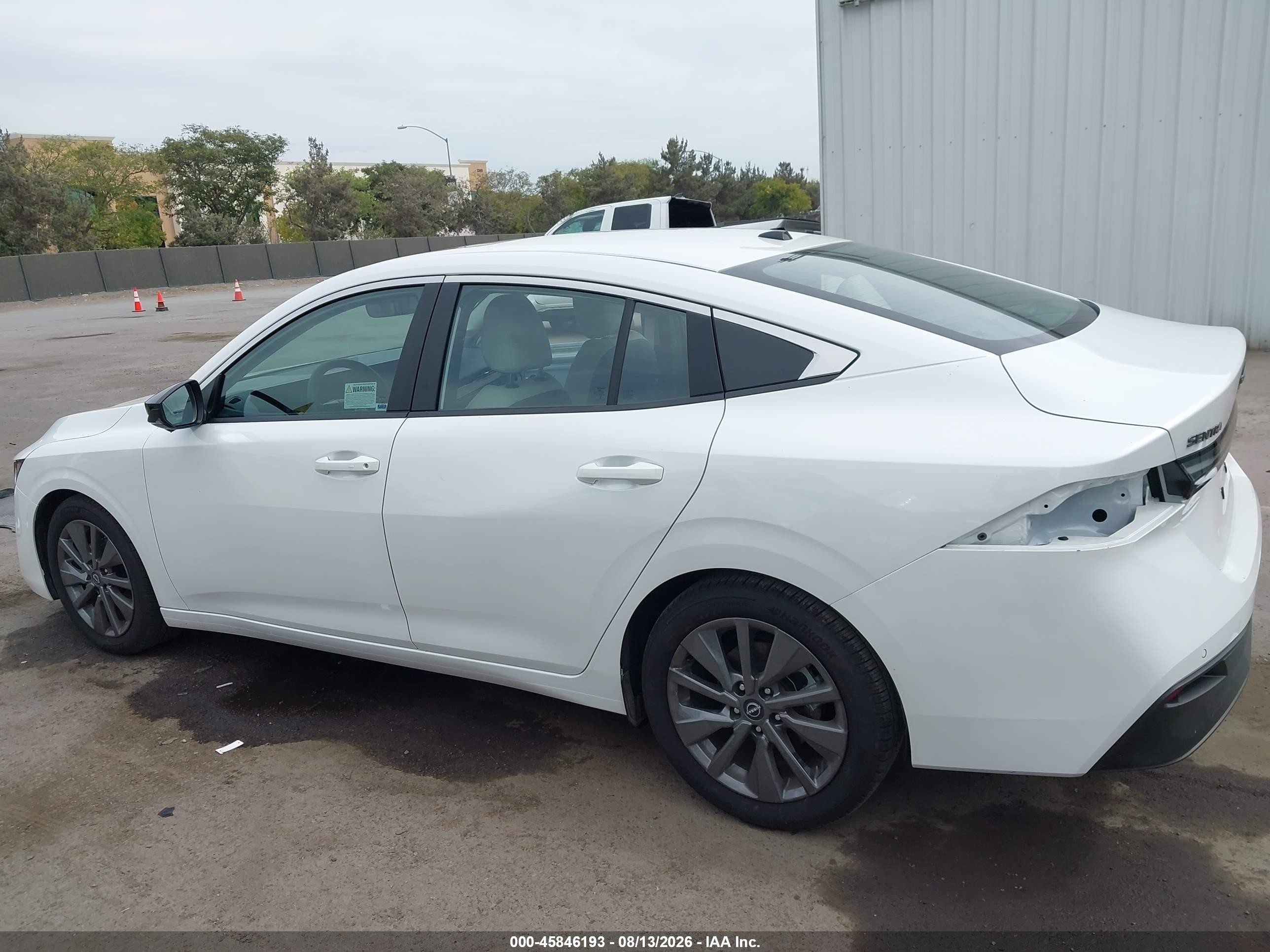 2026 Nissan Sentra Sl White vin: 3N1AB9EW7TY231815