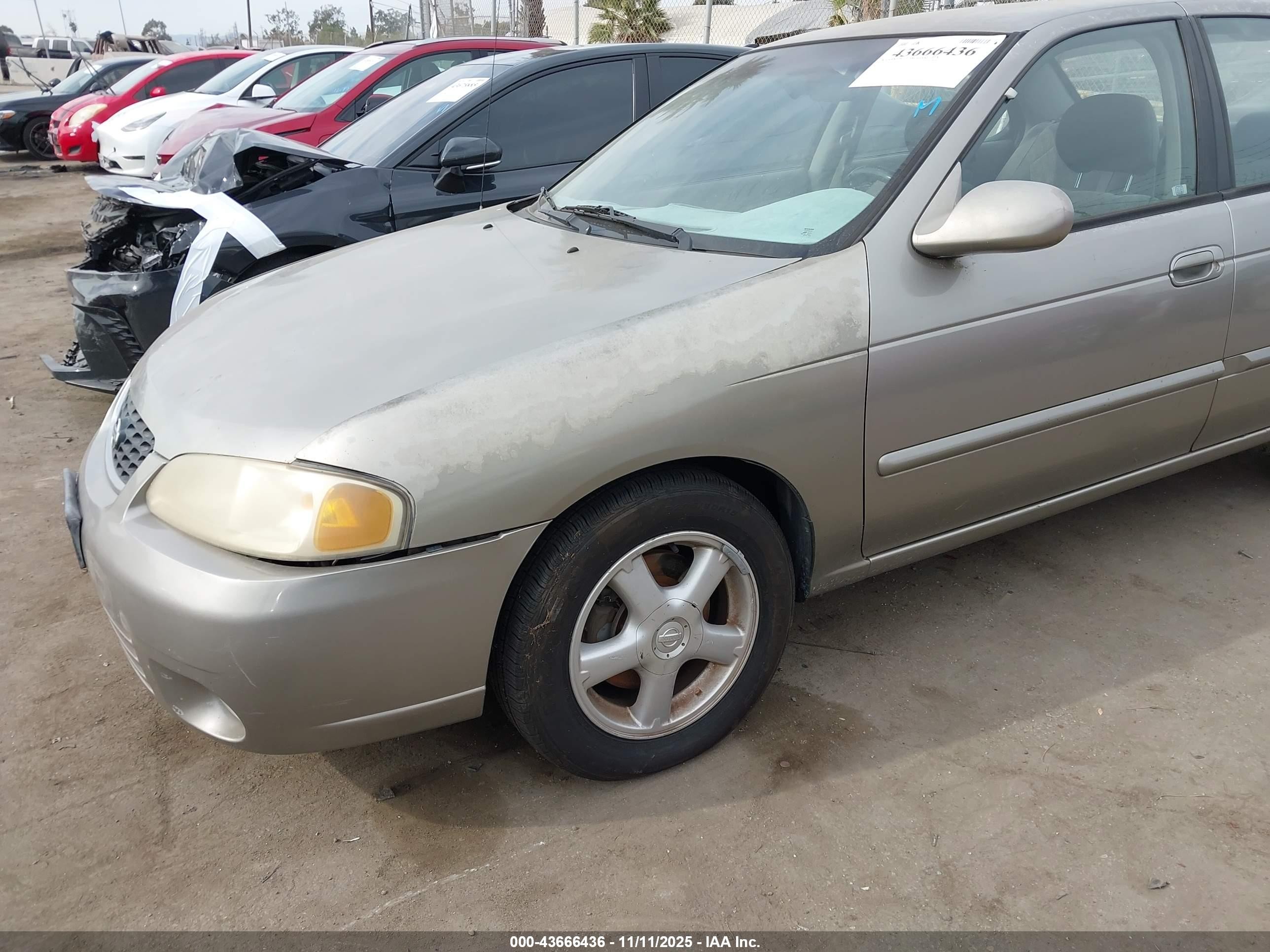 2000 Nissan Sentra Se Gray vin: 3N1BB51D4YL102484