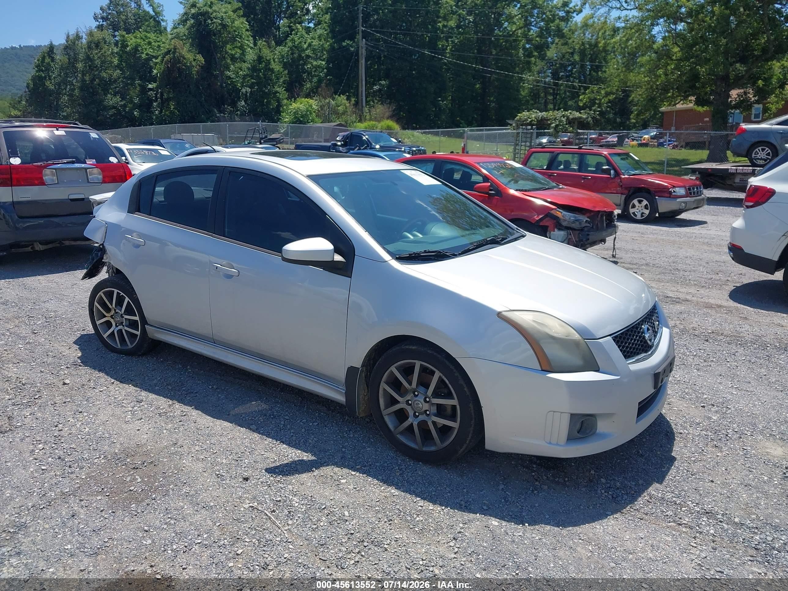 2012 Nissan Sentra Se-r Серебряный vin: 3N1BB6AP4CL655029