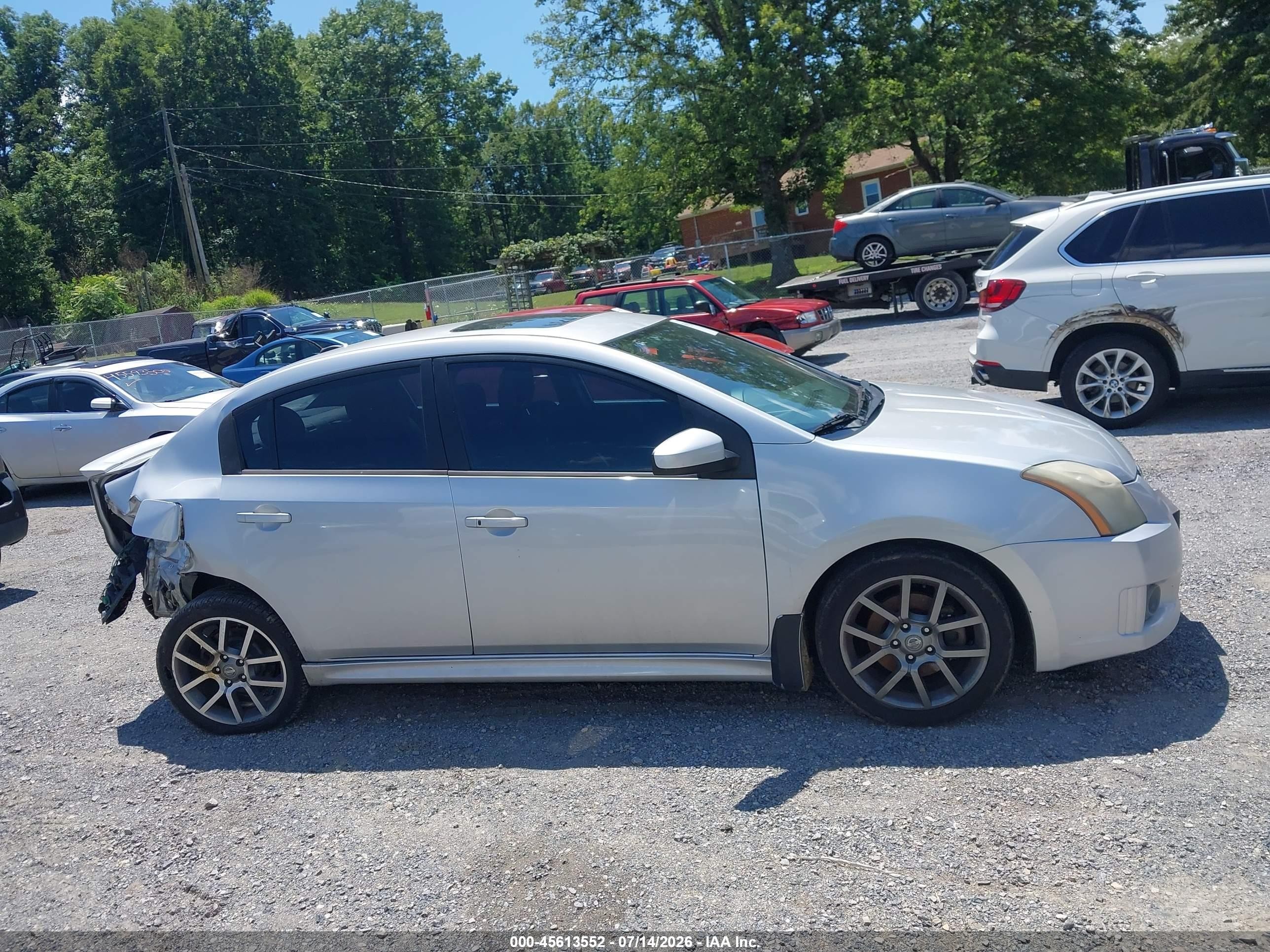 2012 Nissan Sentra Se-r Серебряный vin: 3N1BB6AP4CL655029