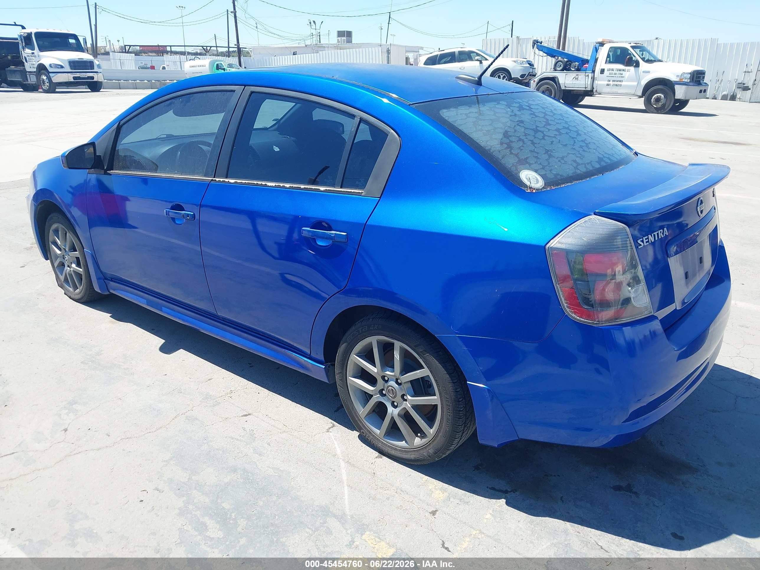 2012 Nissan Sentra Se-r Blue vin: 3N1BB6AP7CL710590