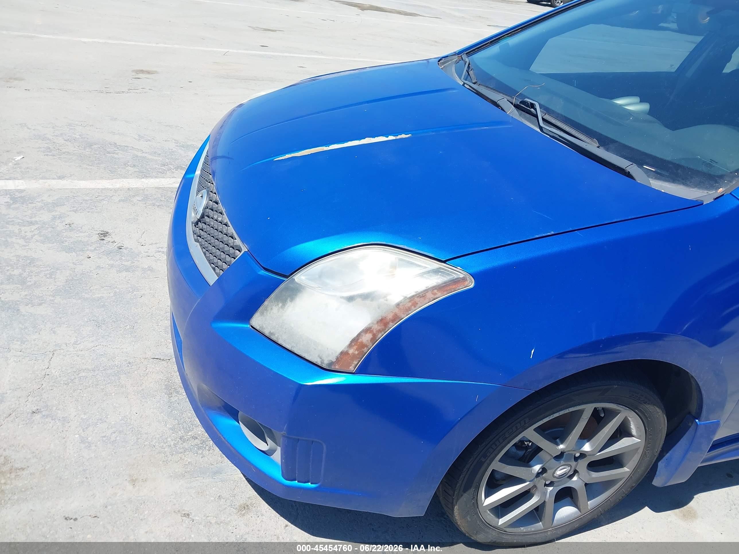2012 Nissan Sentra Se-r Blue vin: 3N1BB6AP7CL710590