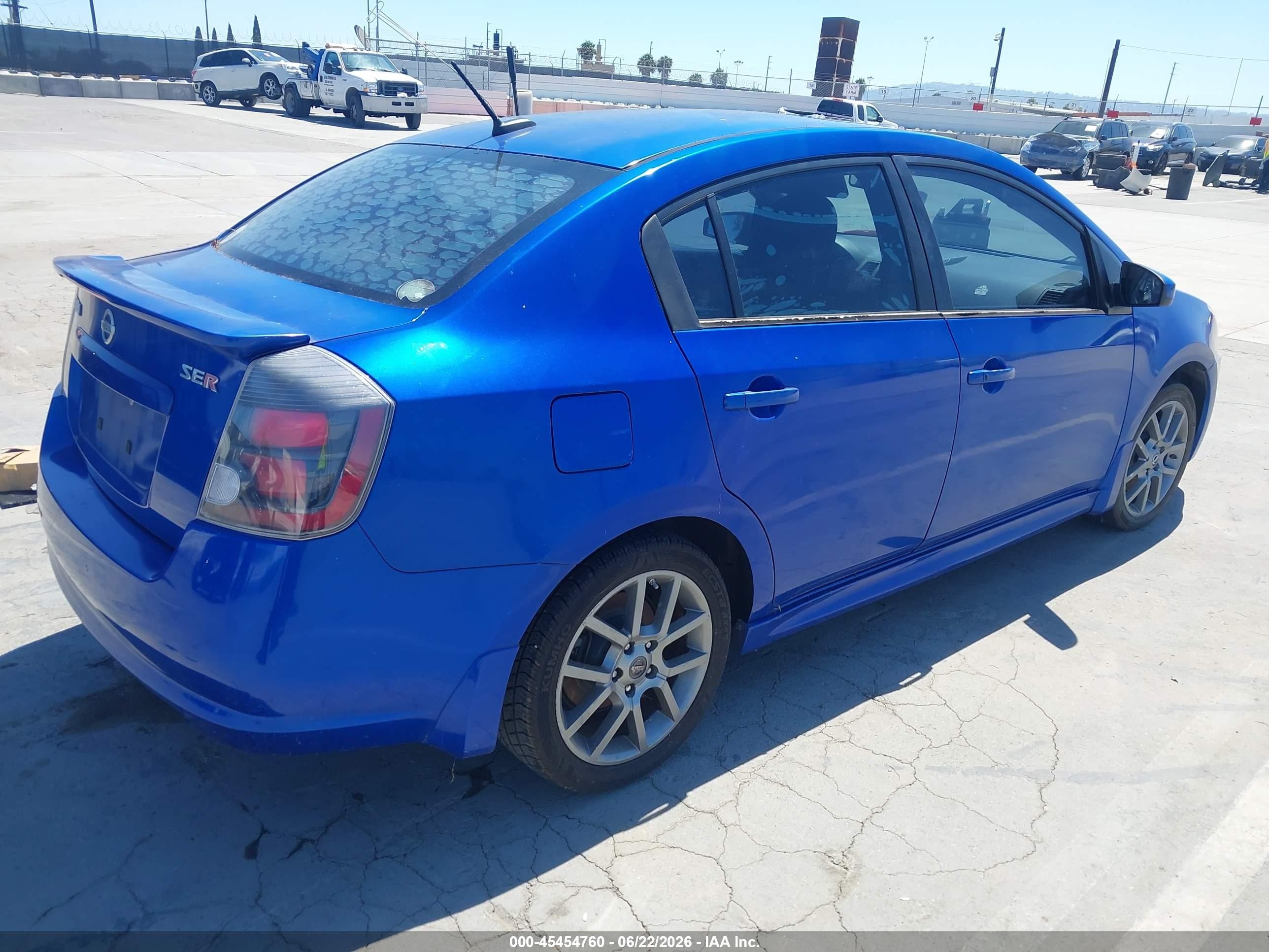 2012 Nissan Sentra Se-r Blue vin: 3N1BB6AP7CL710590