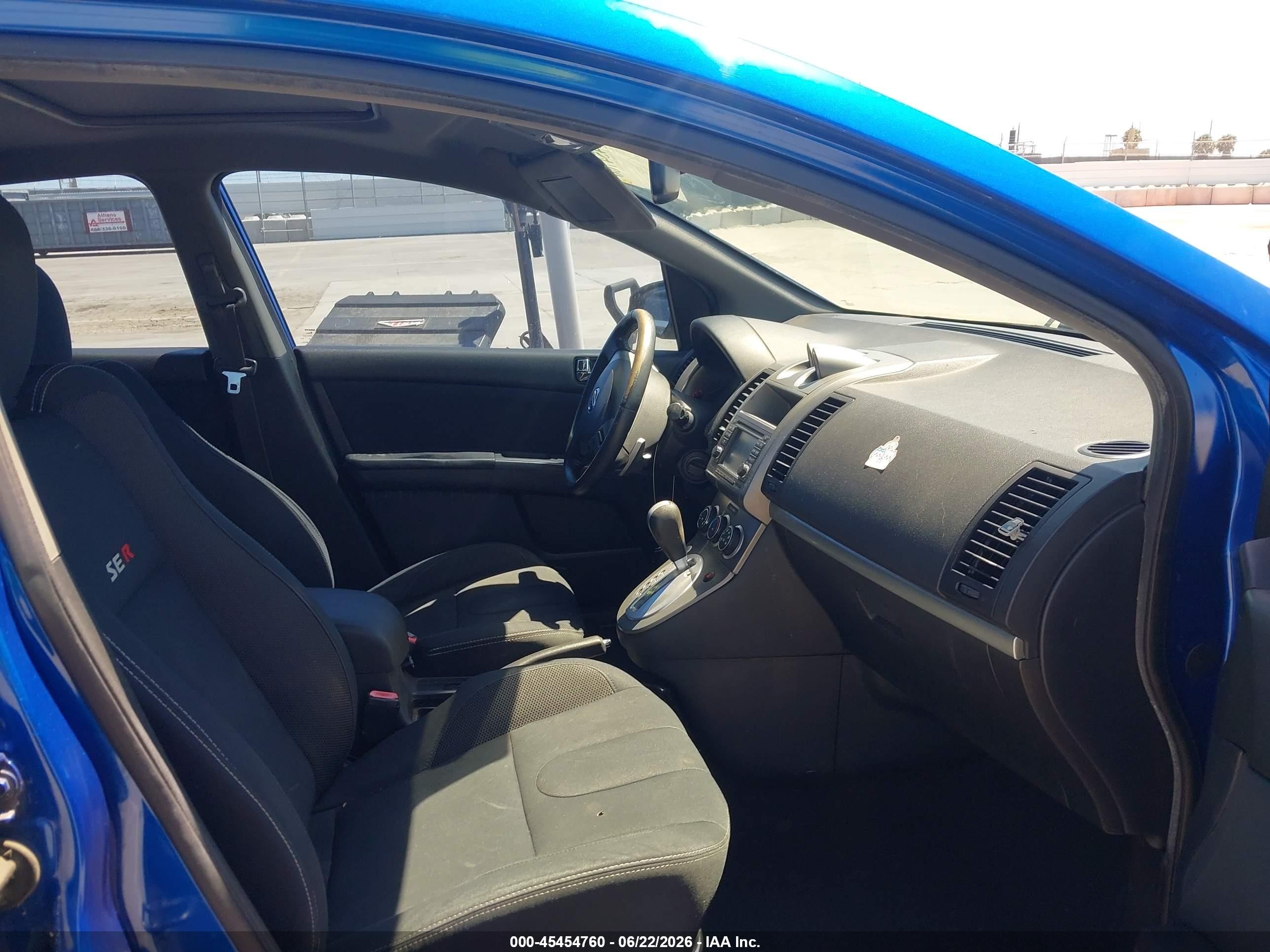 2012 Nissan Sentra Se-r Blue vin: 3N1BB6AP7CL710590