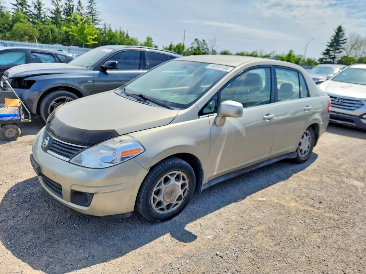 2007 Nissan Versa 1.8 S Beige vin: 3N1BC11E07L406280