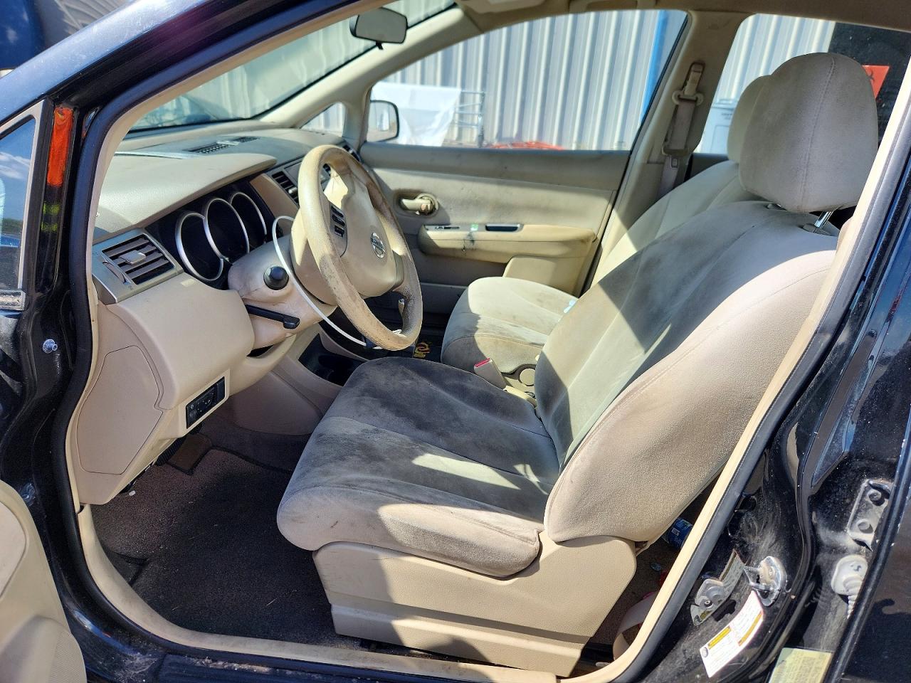 2008 Nissan Versa 1.8 S Black vin: 3N1BC11E08L365036
