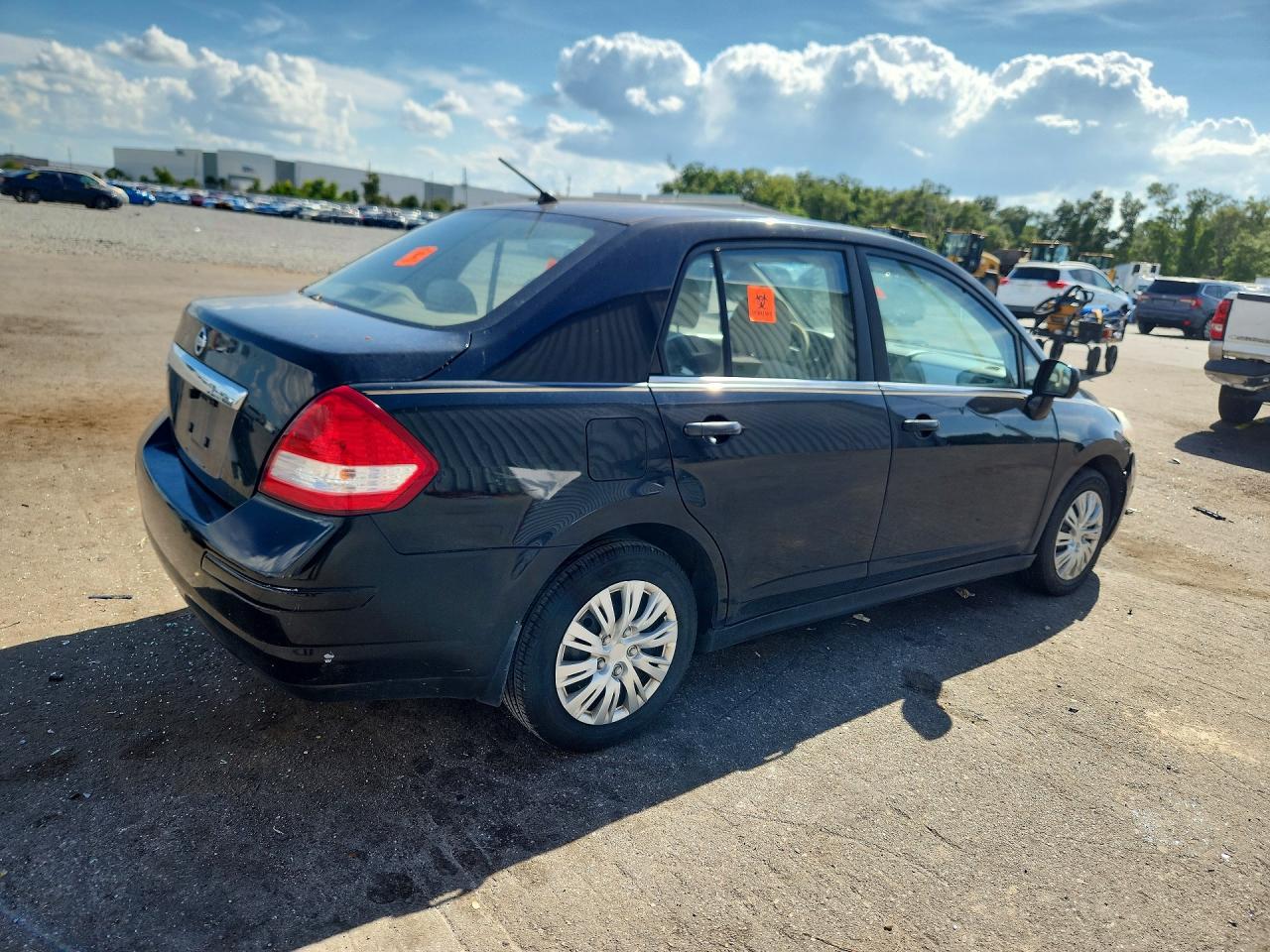 2008 Nissan Versa 1.8 S Black vin: 3N1BC11E08L365036