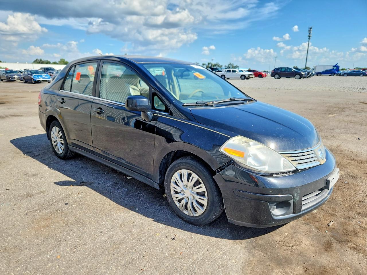 2008 Nissan Versa 1.8 S Black vin: 3N1BC11E08L365036