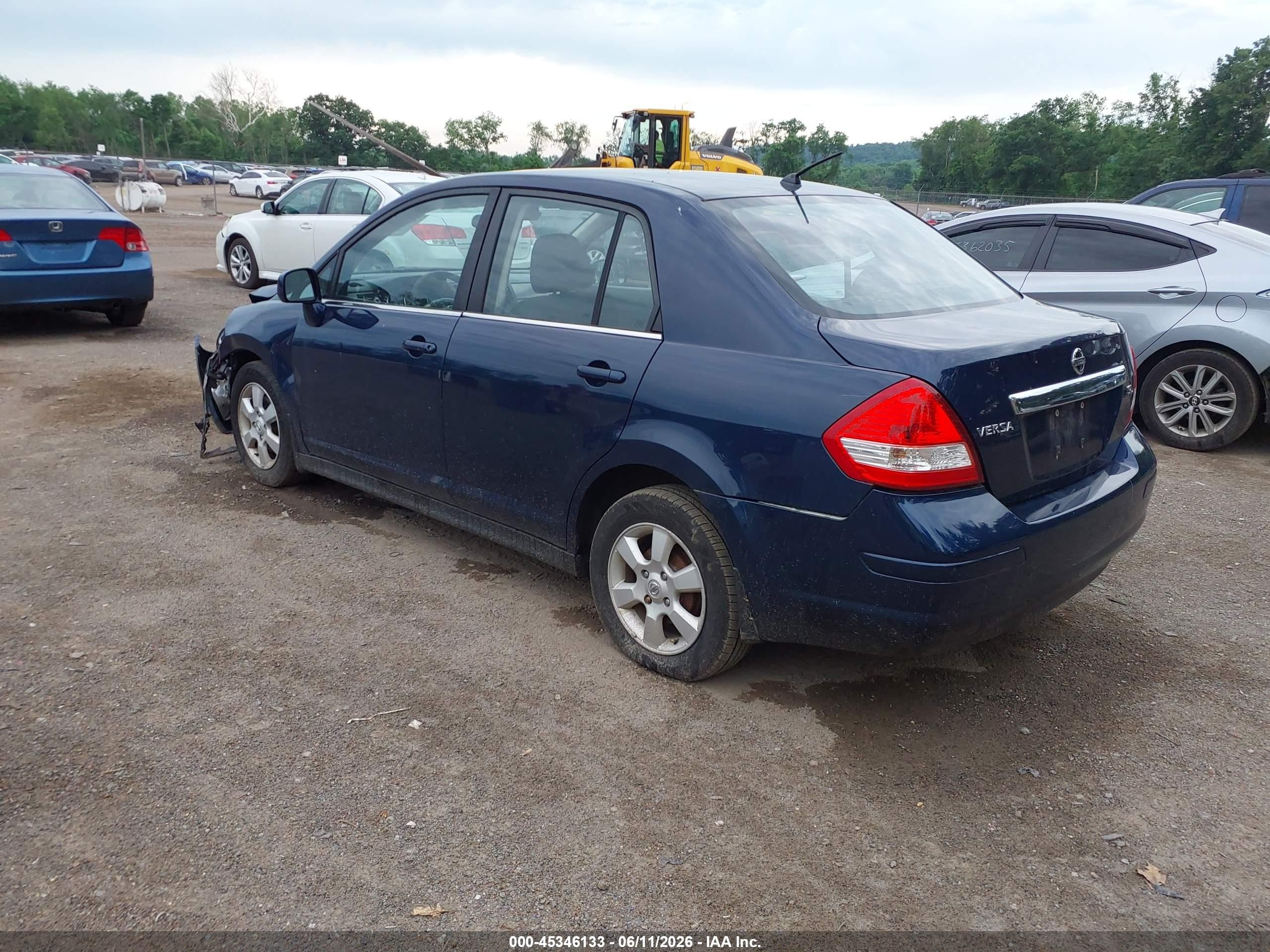 2008 Nissan Versa 1.8sl Blue vin: 3N1BC11E08L395699