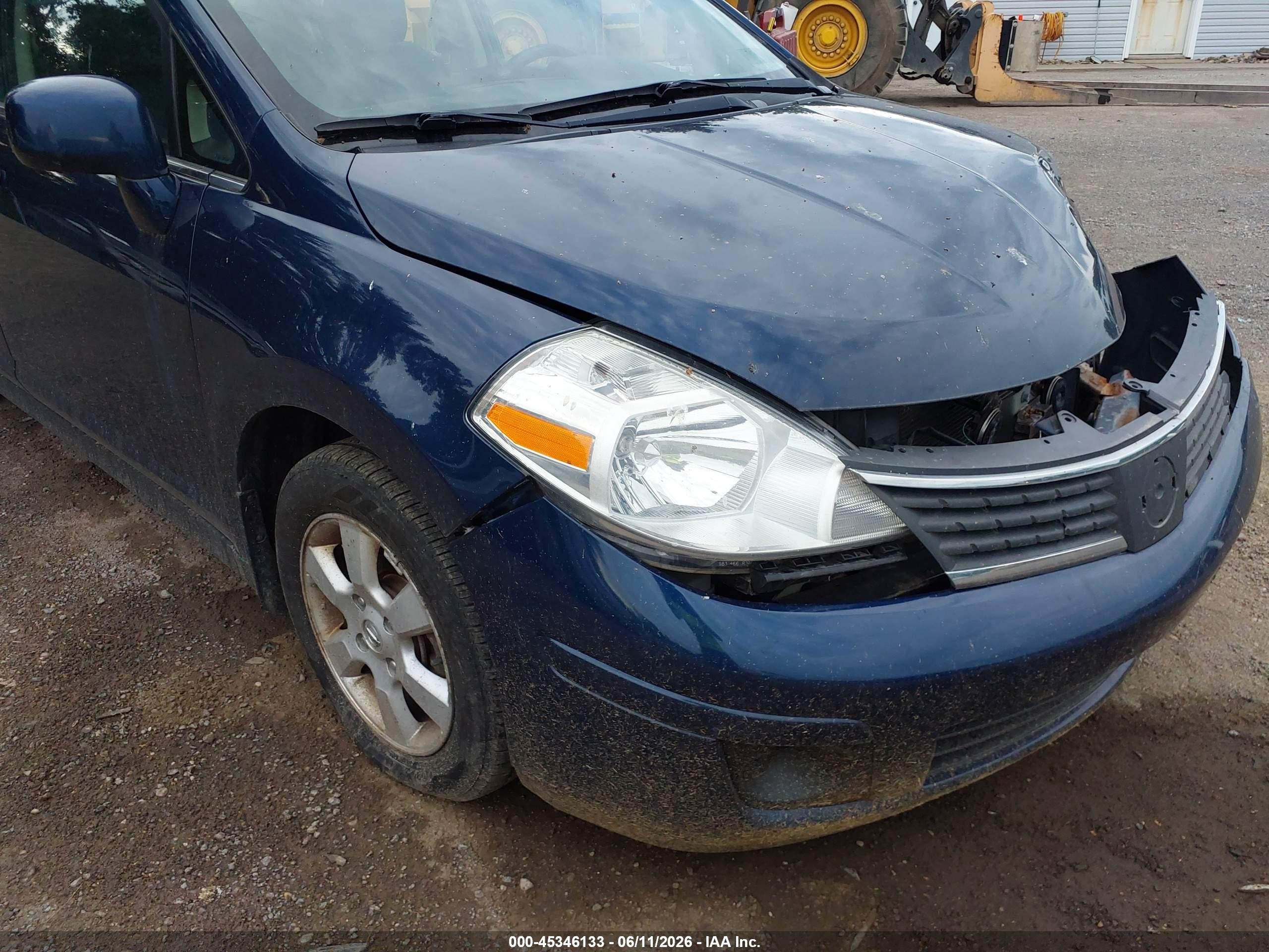 2008 Nissan Versa 1.8sl Blue vin: 3N1BC11E08L395699