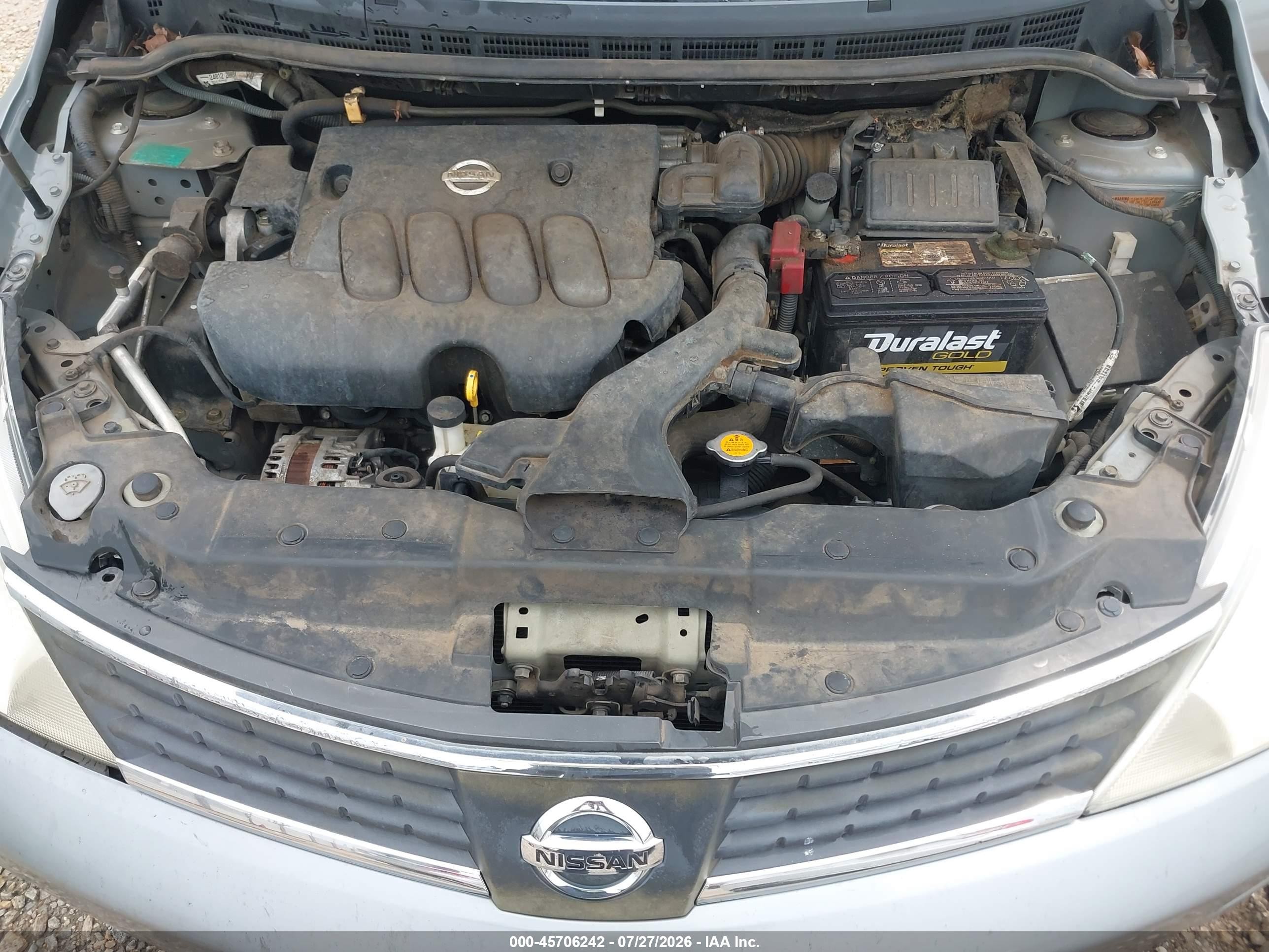 2008 Nissan Versa 1.8 S Silver vin: 3N1BC11E18L352845