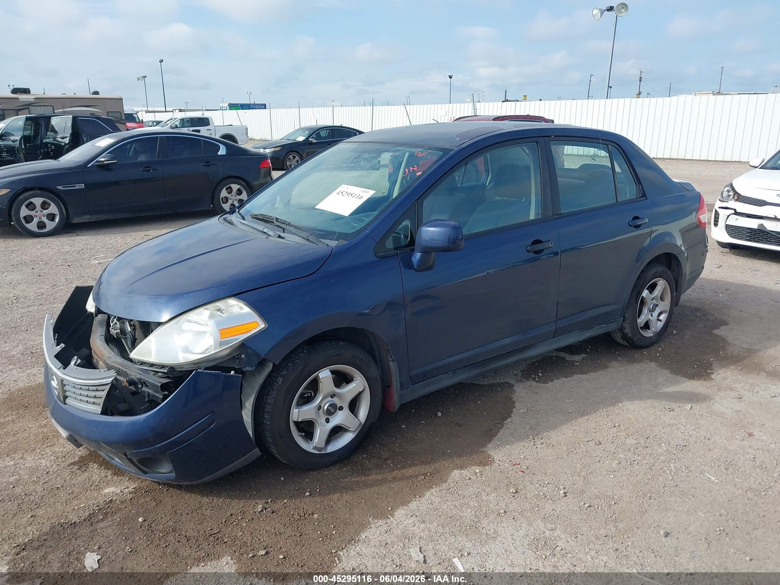 2009 Nissan Versa 1.8s Blue vin: 3N1BC11E19L448668