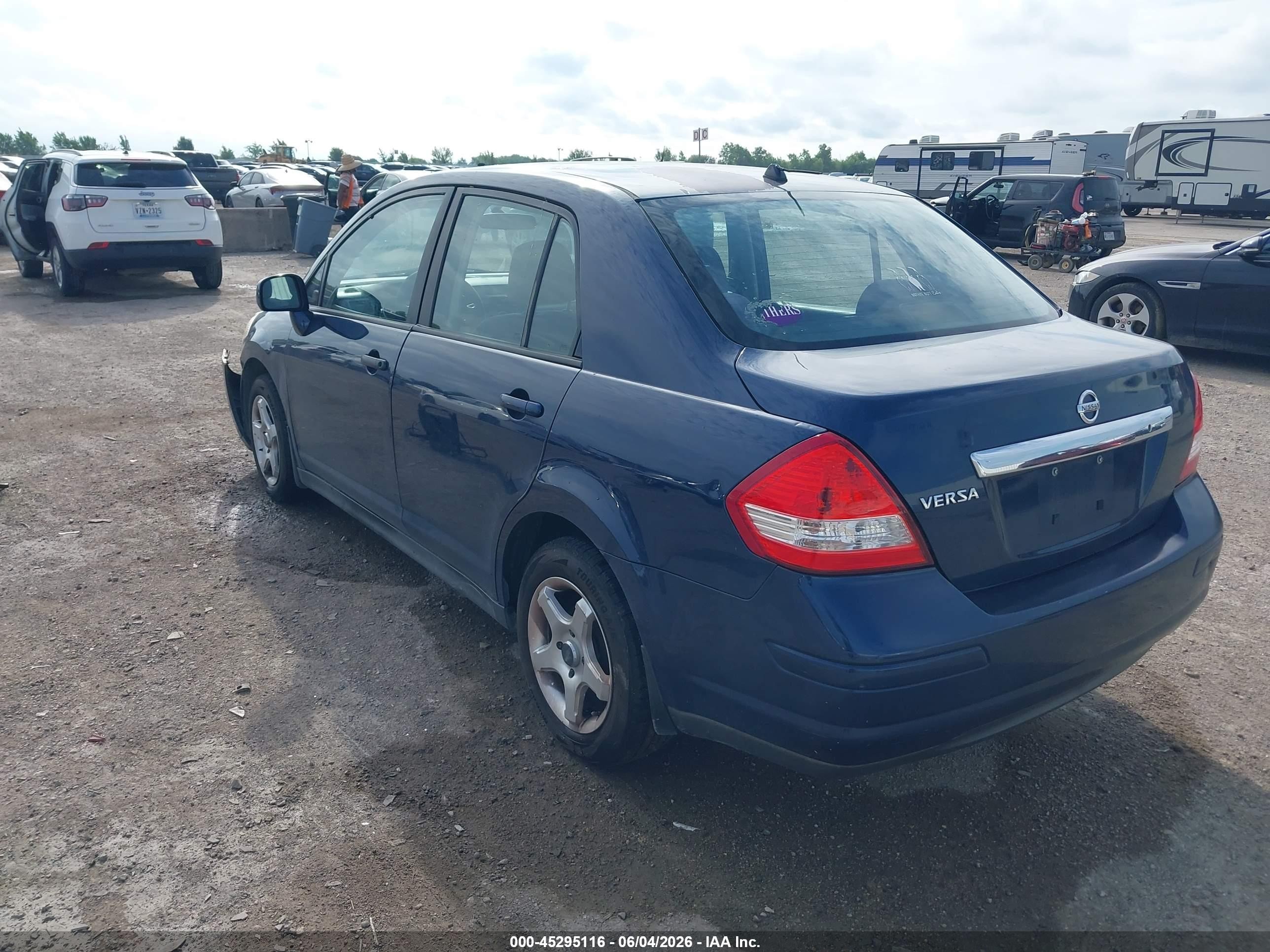 2009 Nissan Versa 1.8s Blue vin: 3N1BC11E19L448668
