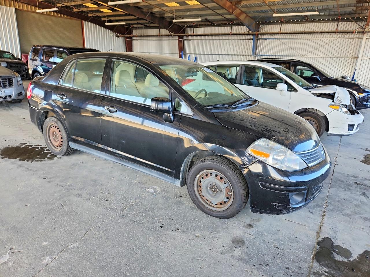2009 Nissan Versa 1.8 S Black vin: 3N1BC11E19L490600