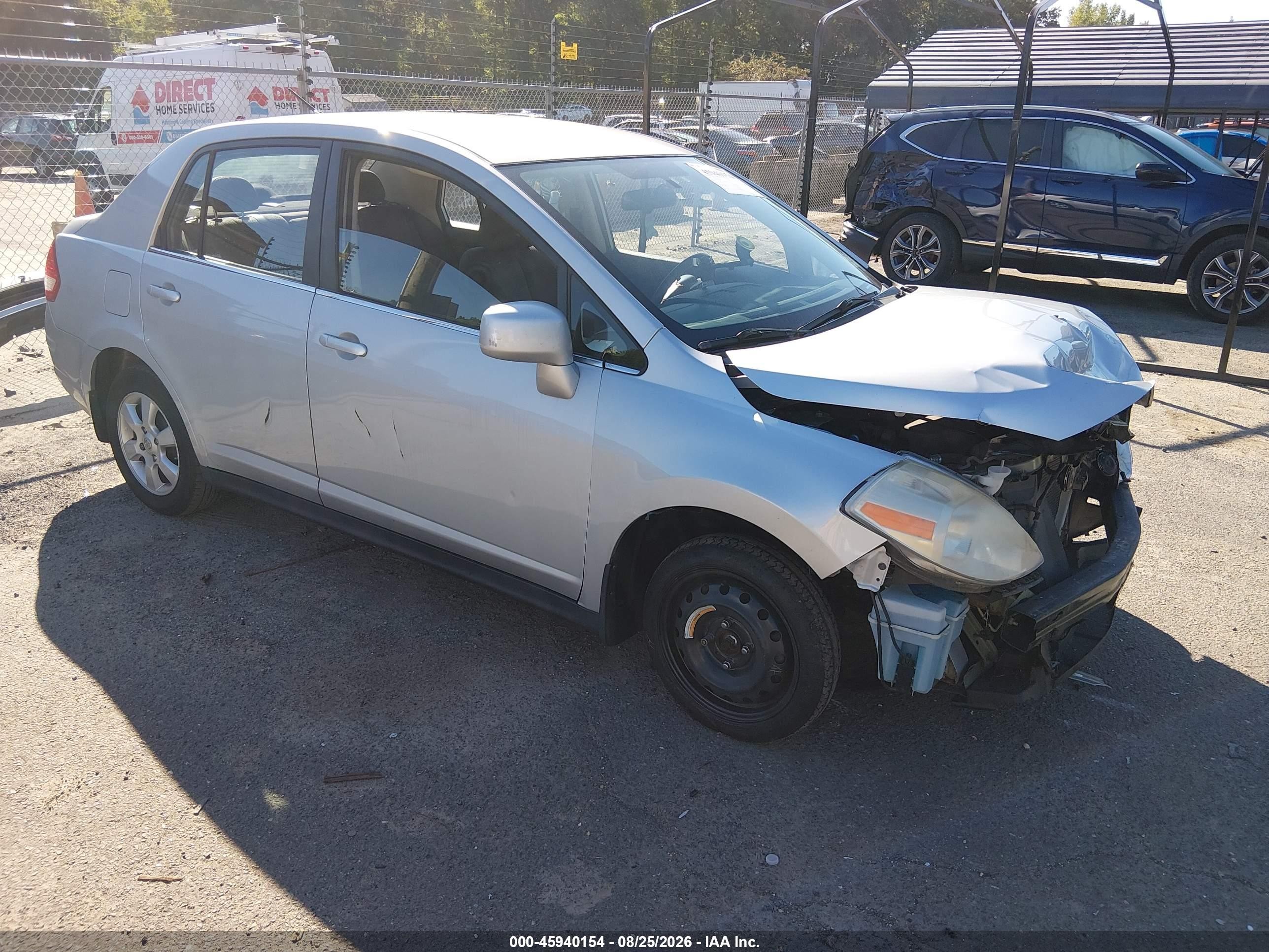 2007 Nissan Versa 1.8sl Silver vin: 3N1BC11E27L446022