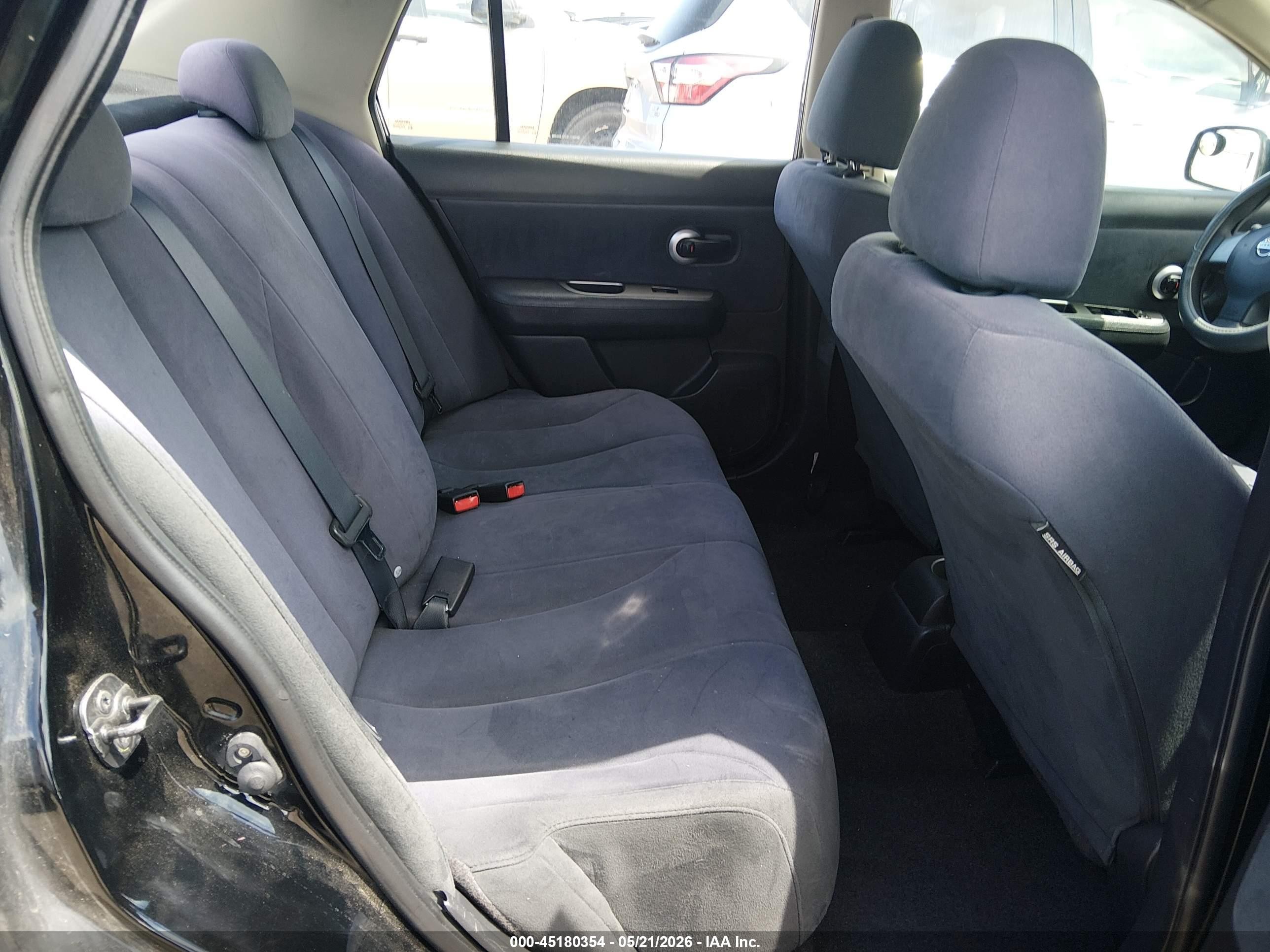 2009 Nissan Versa 1.8s Черный vin: 3N1BC11E29L352466