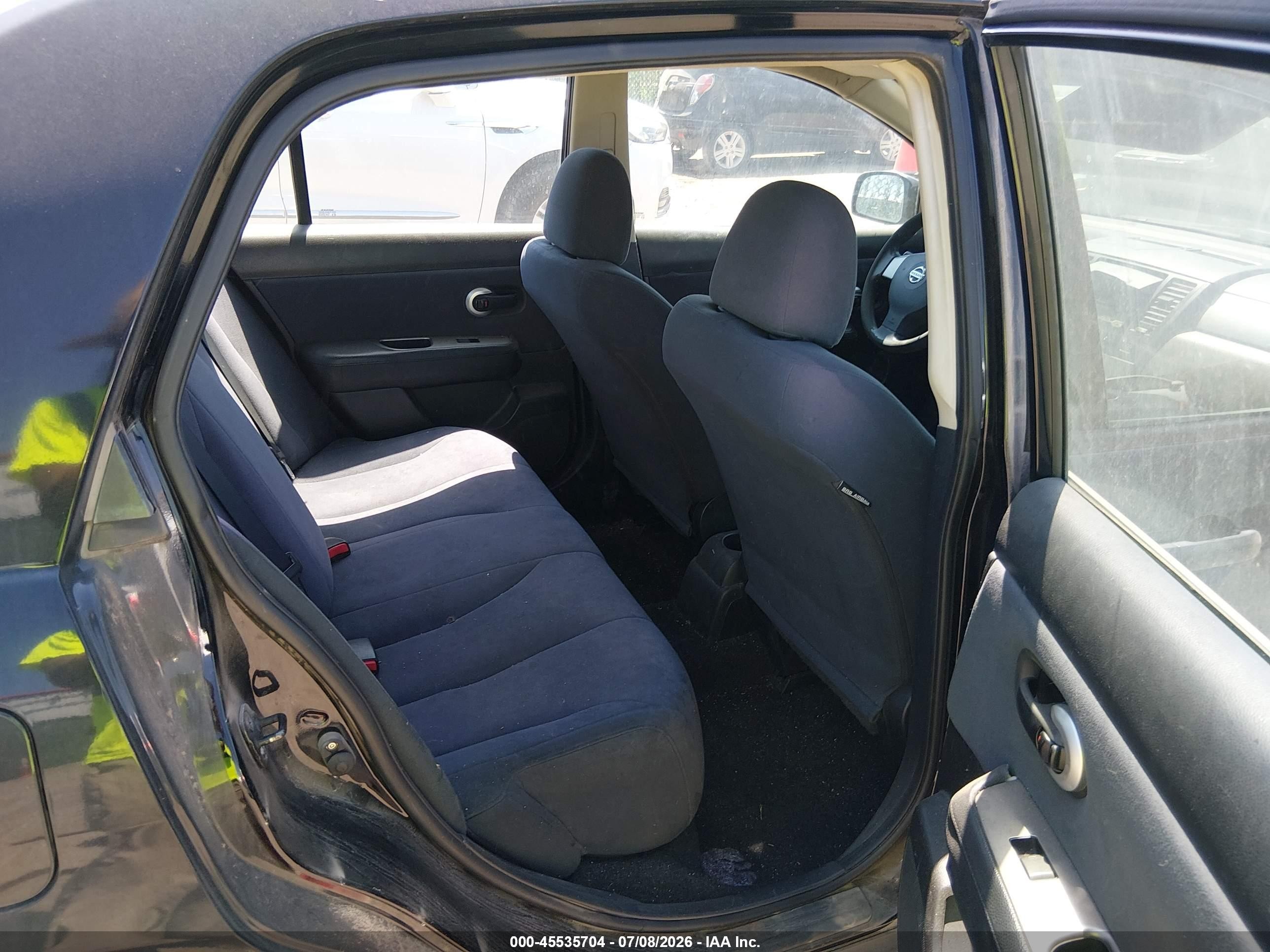 2009 Nissan Versa 1.8s Black vin: 3N1BC11E29L412004