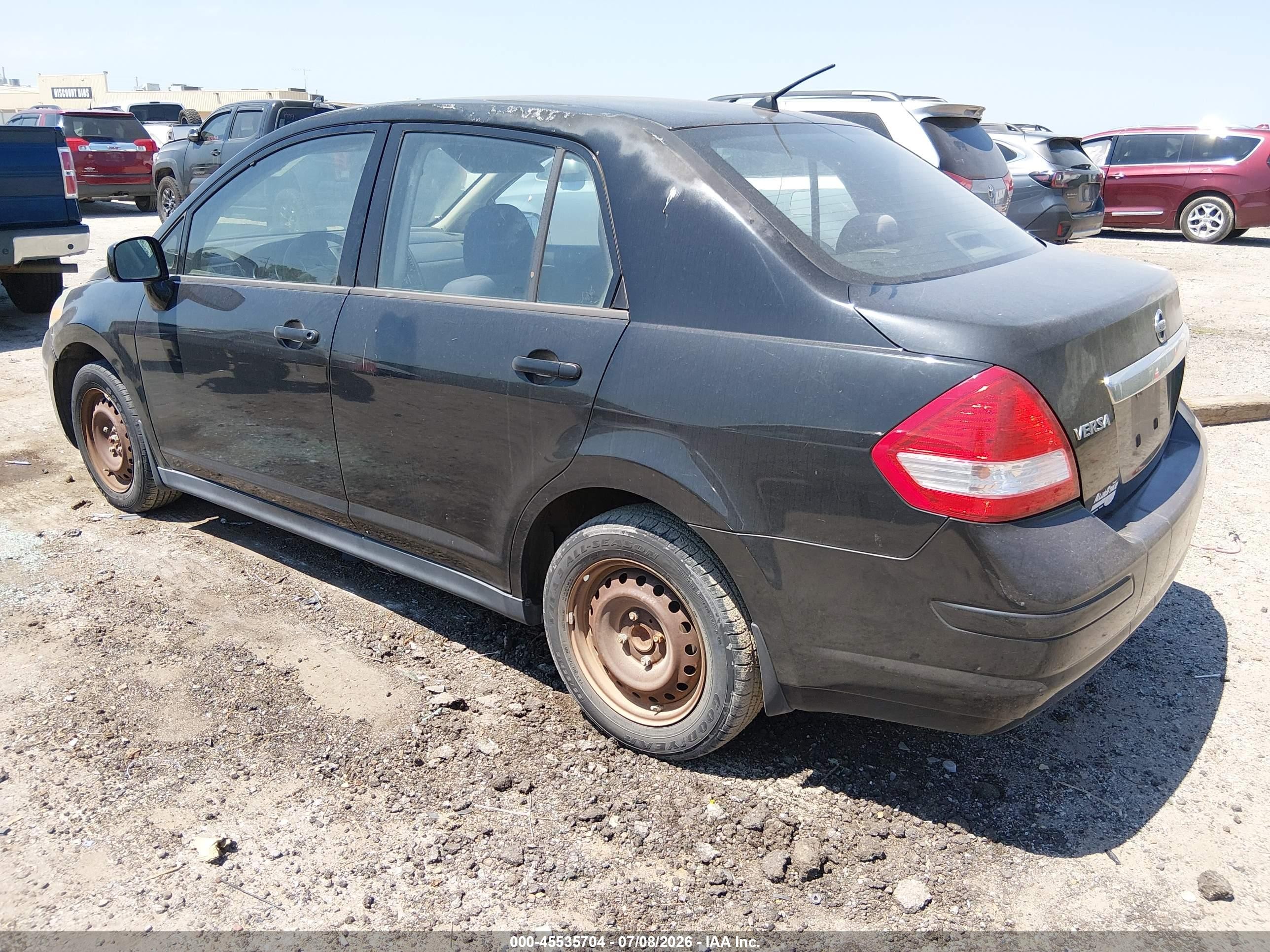 2009 Nissan Versa 1.8s Black vin: 3N1BC11E29L412004