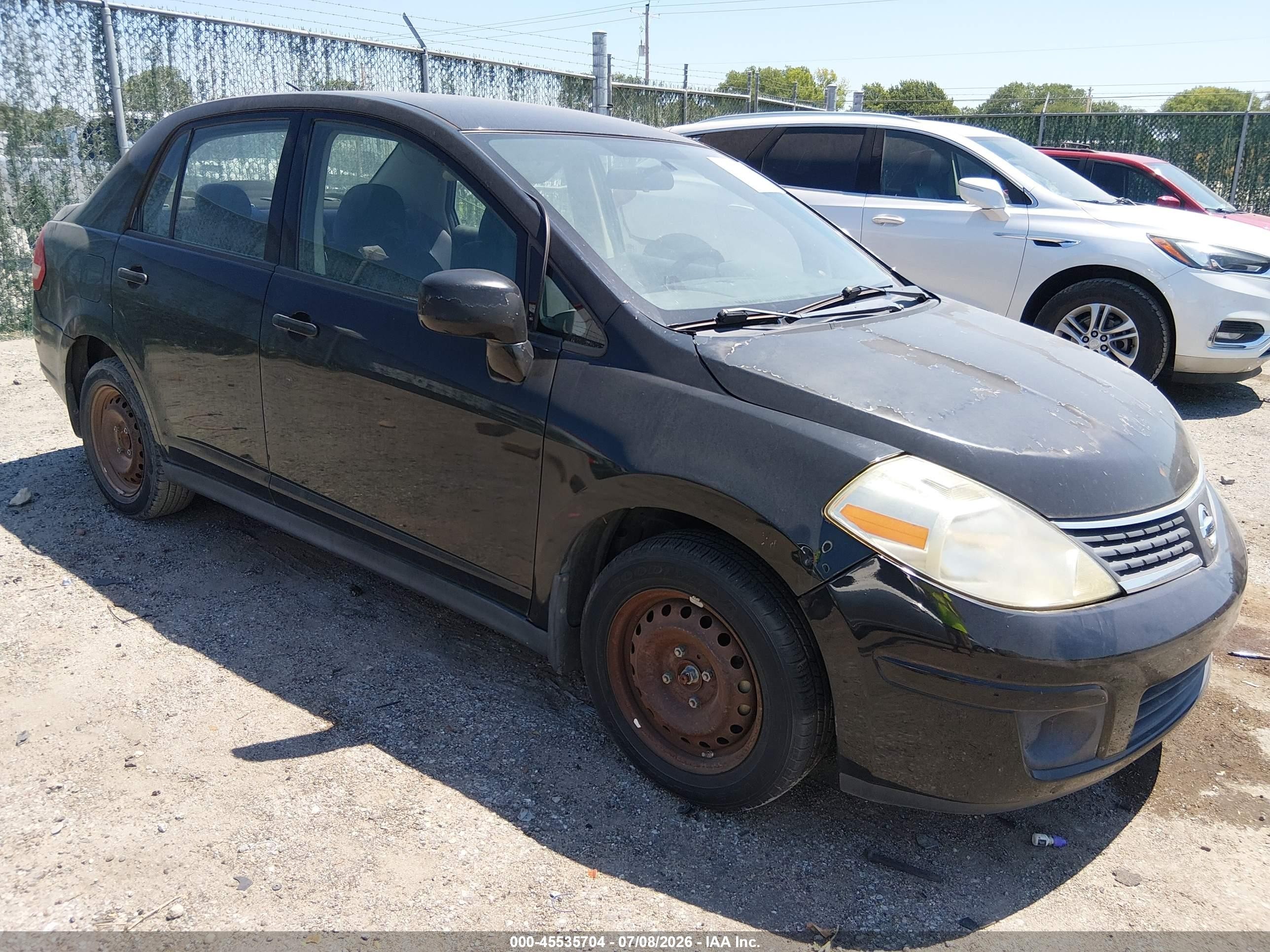 2009 Nissan Versa 1.8s Black vin: 3N1BC11E29L412004
