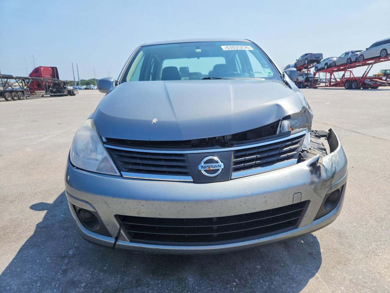 2007 Nissan Versa 1.8 S Silver vin: 3N1BC11E37L425261