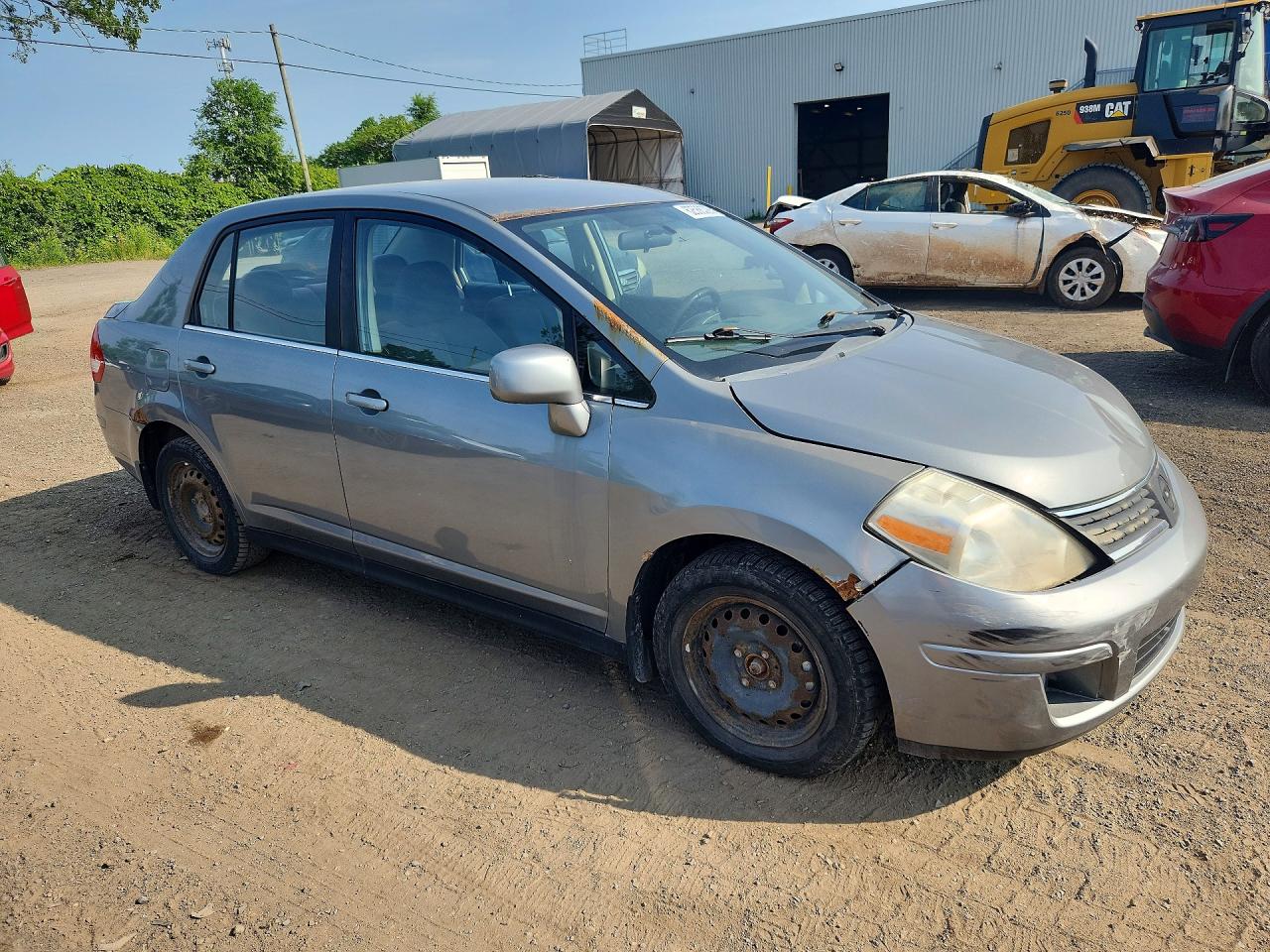 2007 Nissan Versa S Gray vin: 3N1BC11E37L441489