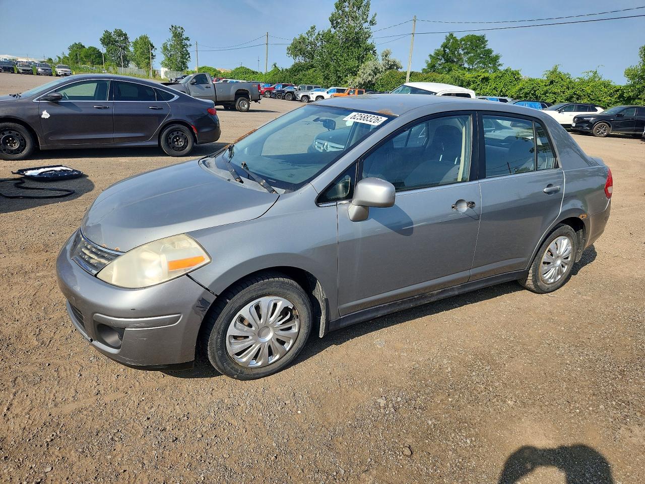 2007 Nissan Versa S Gray vin: 3N1BC11E37L441489
