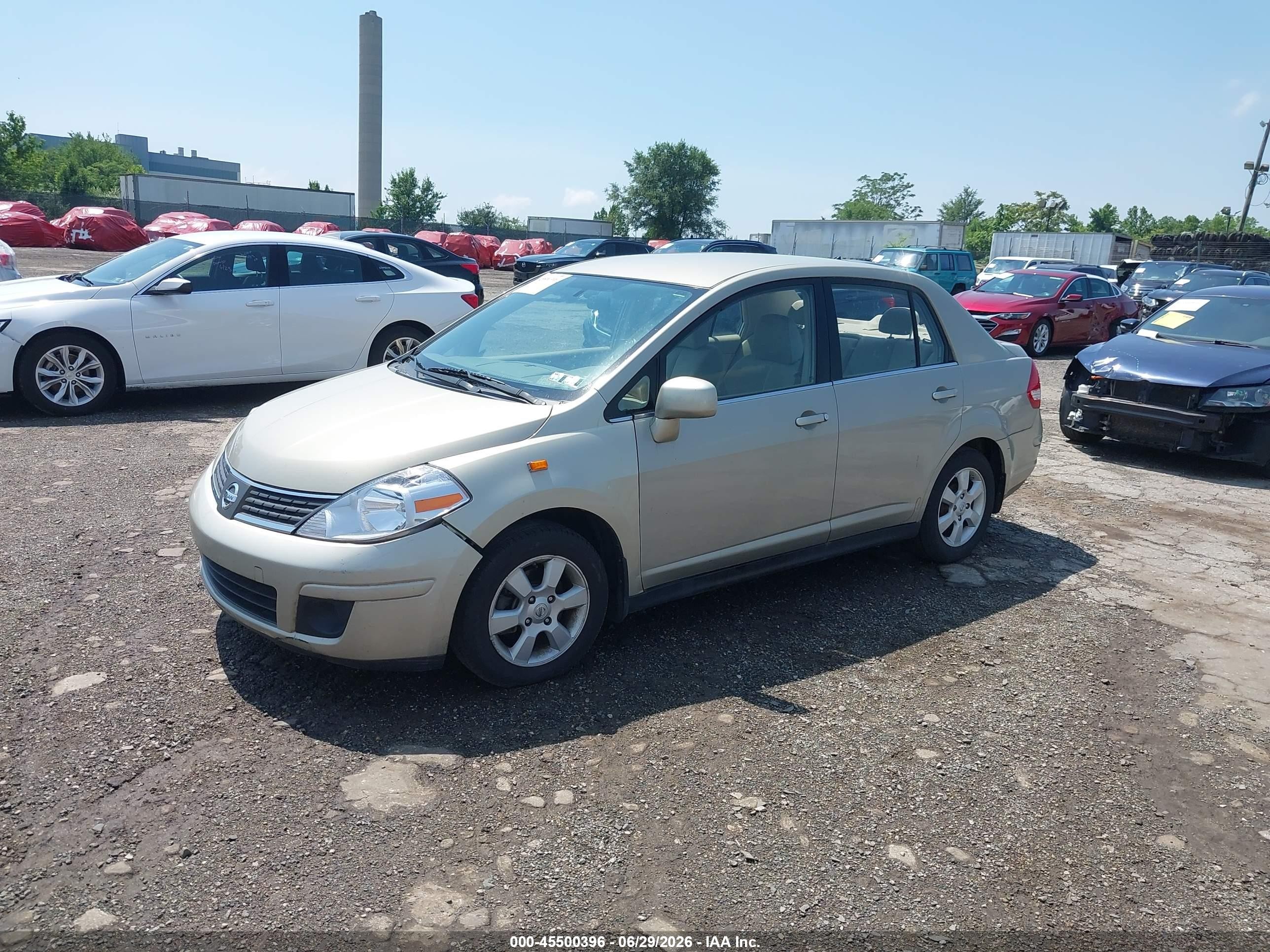 2007 Nissan Versa 1.8sl Silver vin: 3N1BC11E37L460527