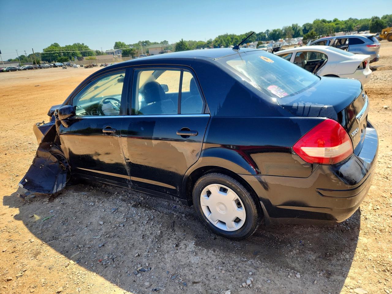 2008 Nissan Versa 1.8 S Black vin: 3N1BC11E38L360638