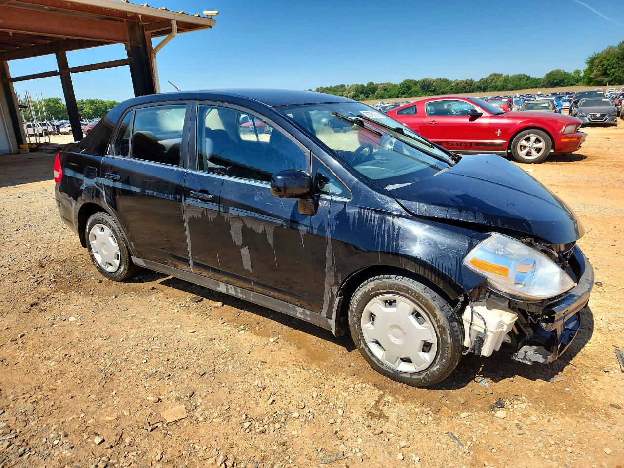 2008 Nissan Versa 1.8 S Black vin: 3N1BC11E38L360638