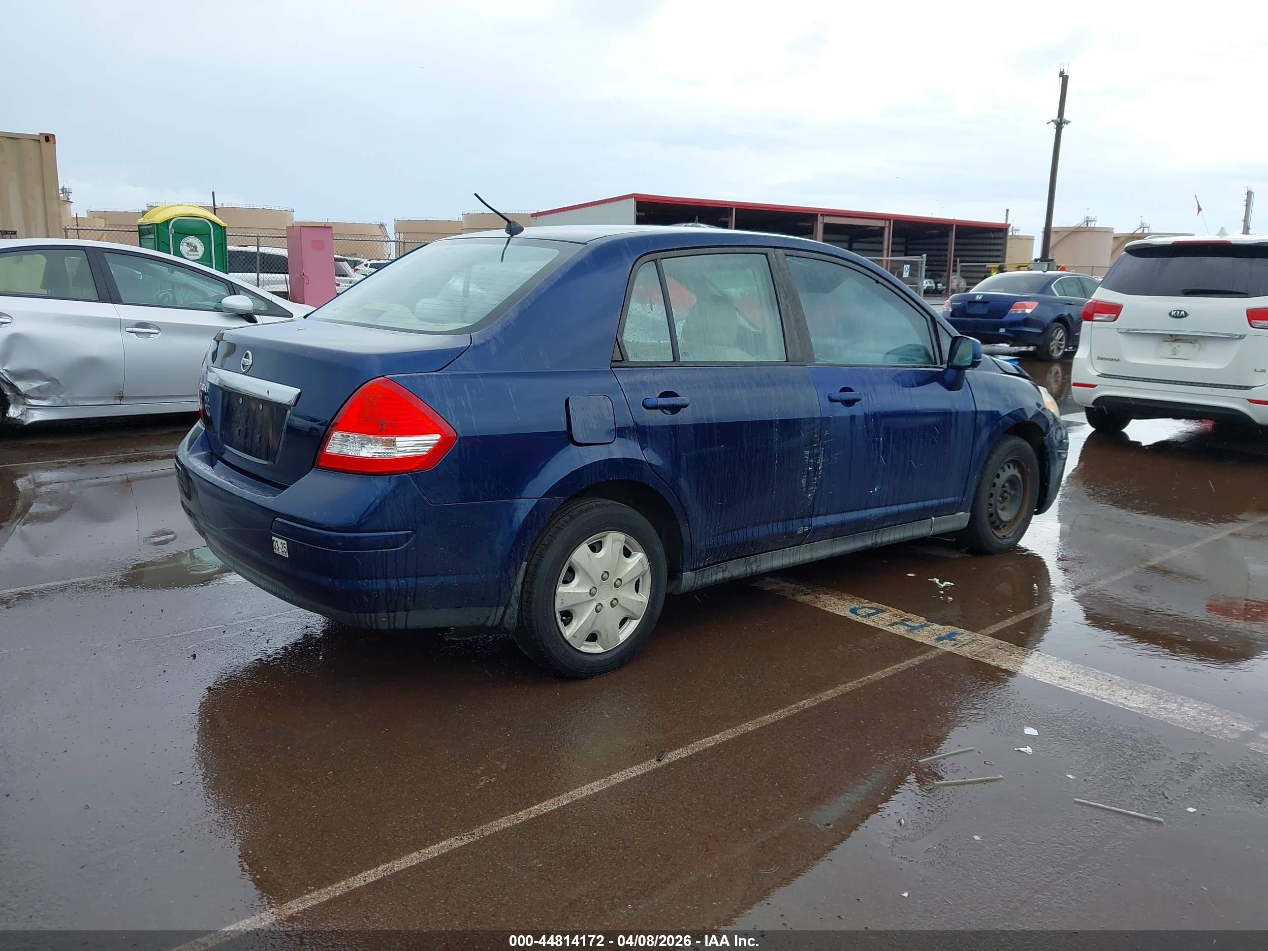 2009 Nissan Versa 1.8s Синий vin: 3N1BC11E39L437073