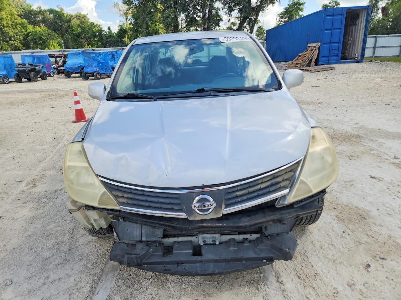 2008 Nissan Versa 1.8 S Silver vin: 3N1BC11E48L382597