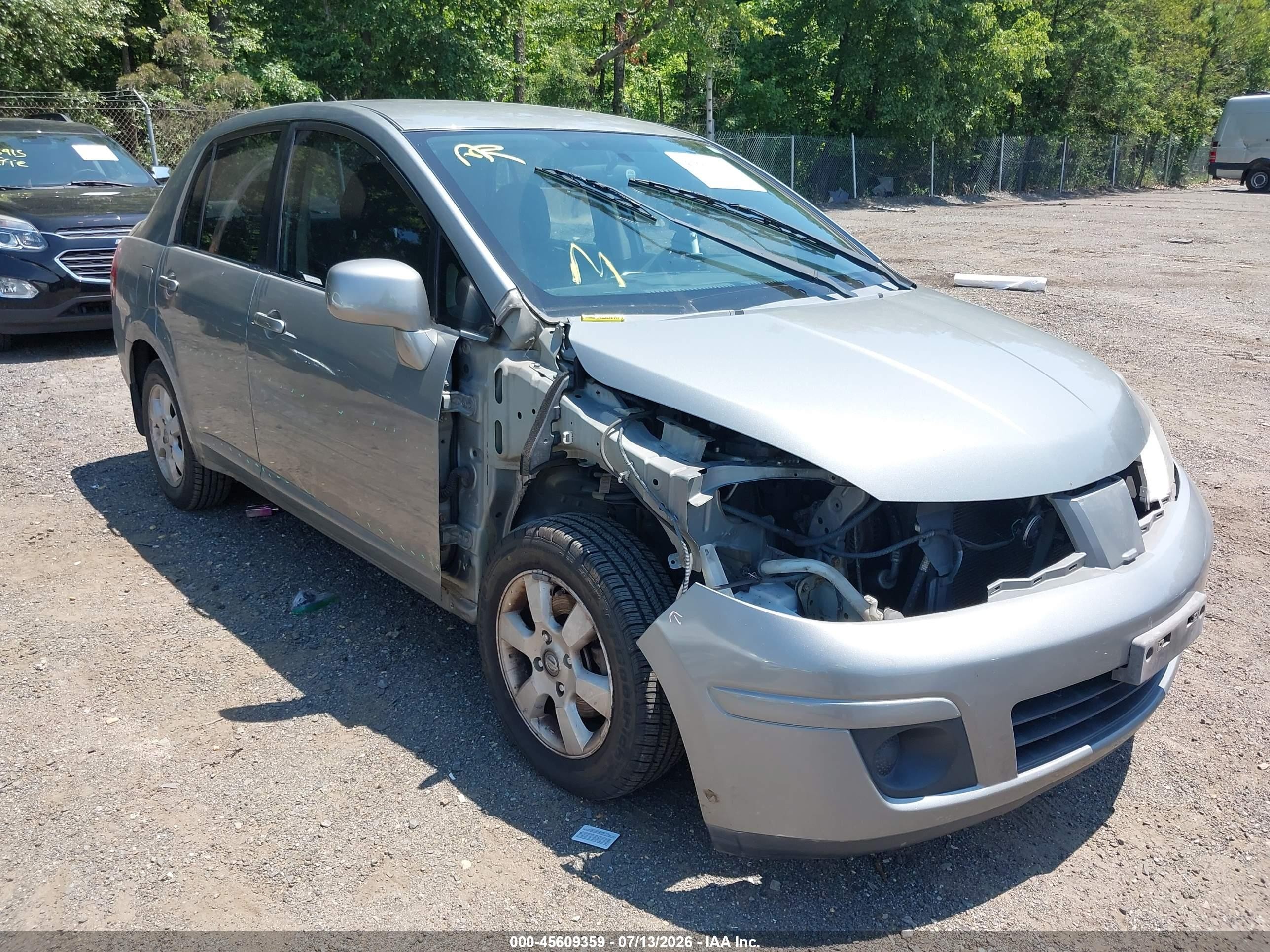 2007 Nissan Versa 1.8sl Silver vin: 3N1BC11E57L395650