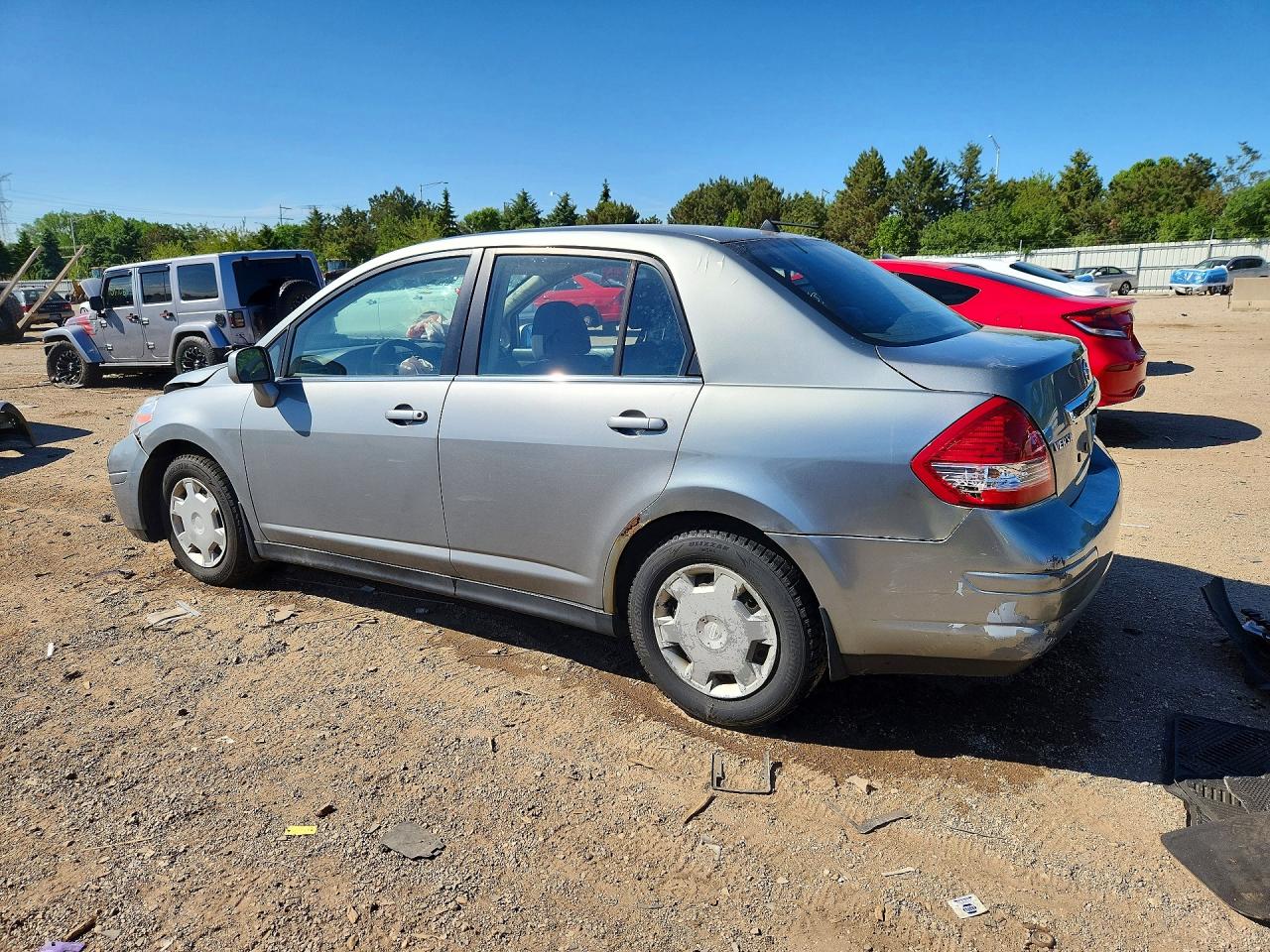 2008 Nissan Versa 1.8 S Gray vin: 3N1BC11E58L408527