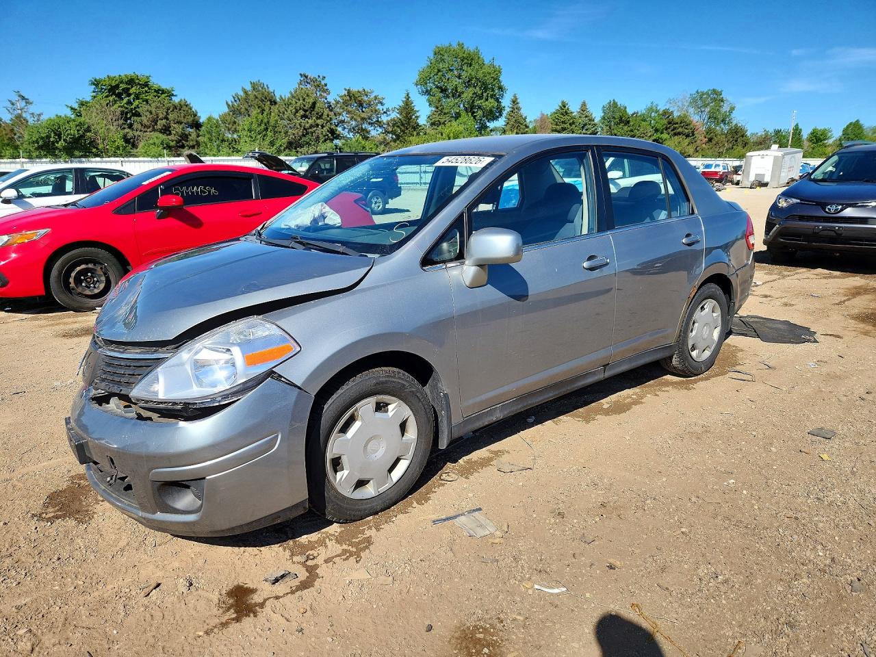 2008 Nissan Versa 1.8 S Gray vin: 3N1BC11E58L408527