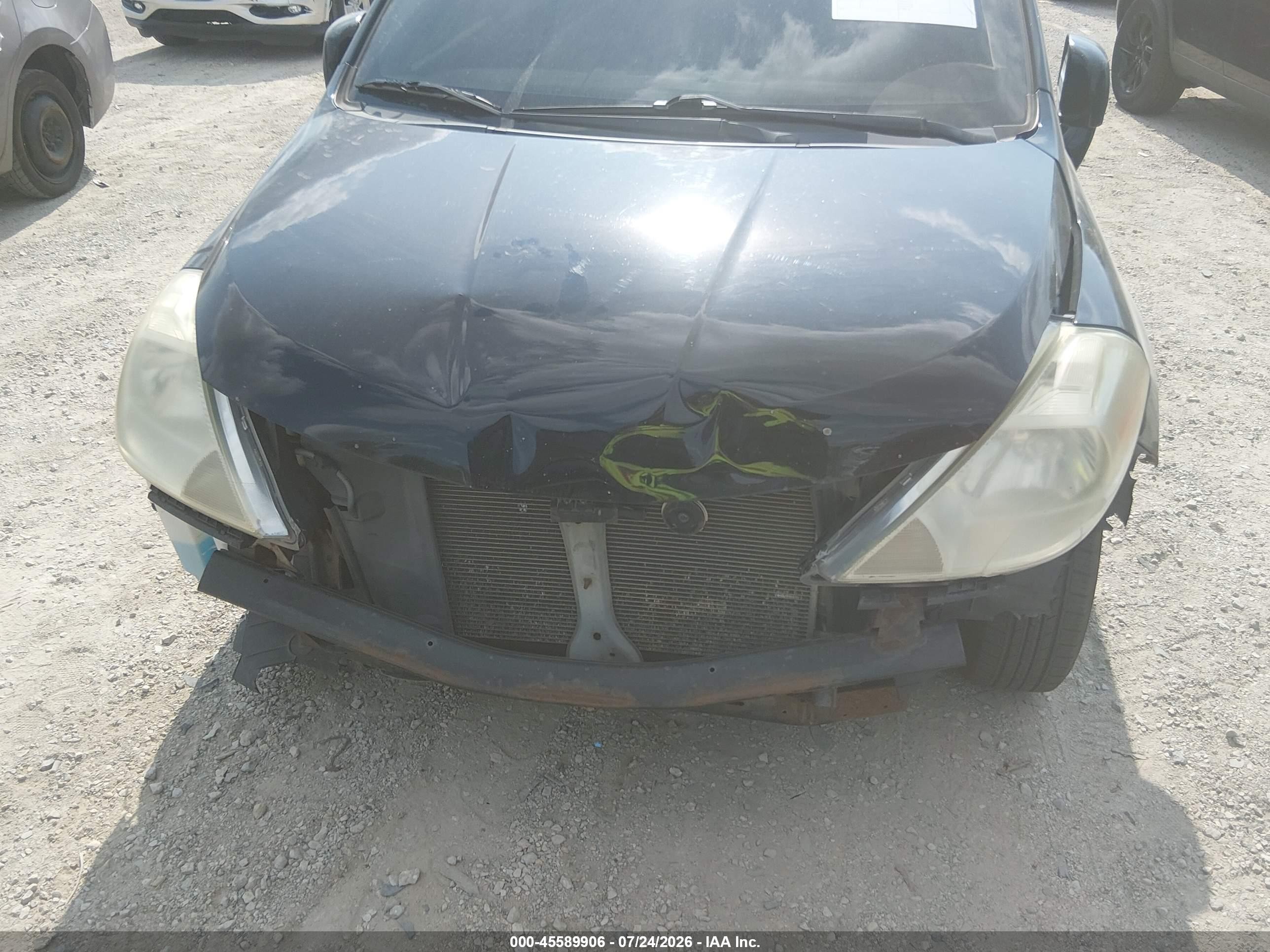 2008 Nissan Versa 1.8 S Black vin: 3N1BC11E58L410066