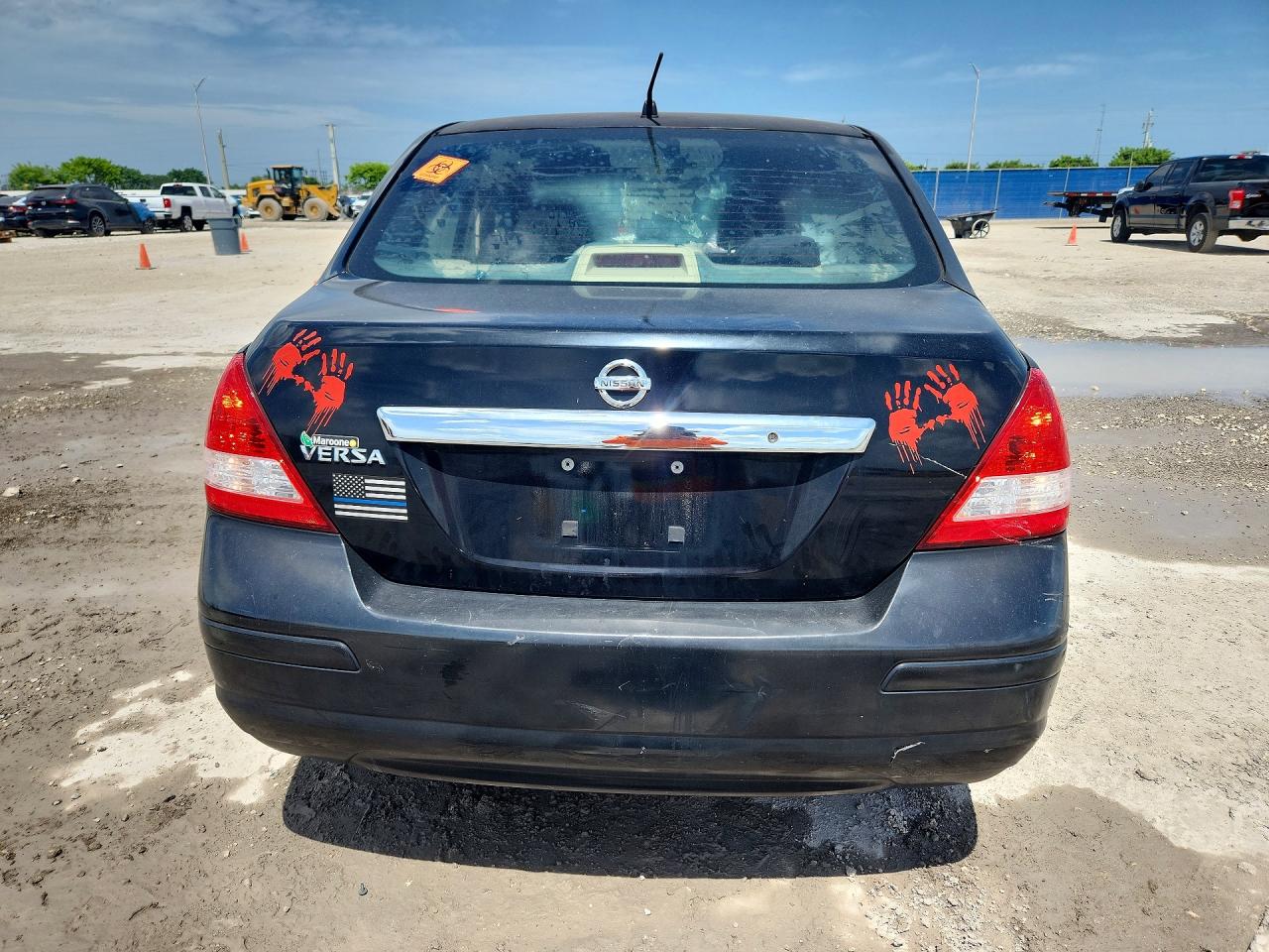 2009 Nissan Versa 1.8 S Black vin: 3N1BC11E59L404494
