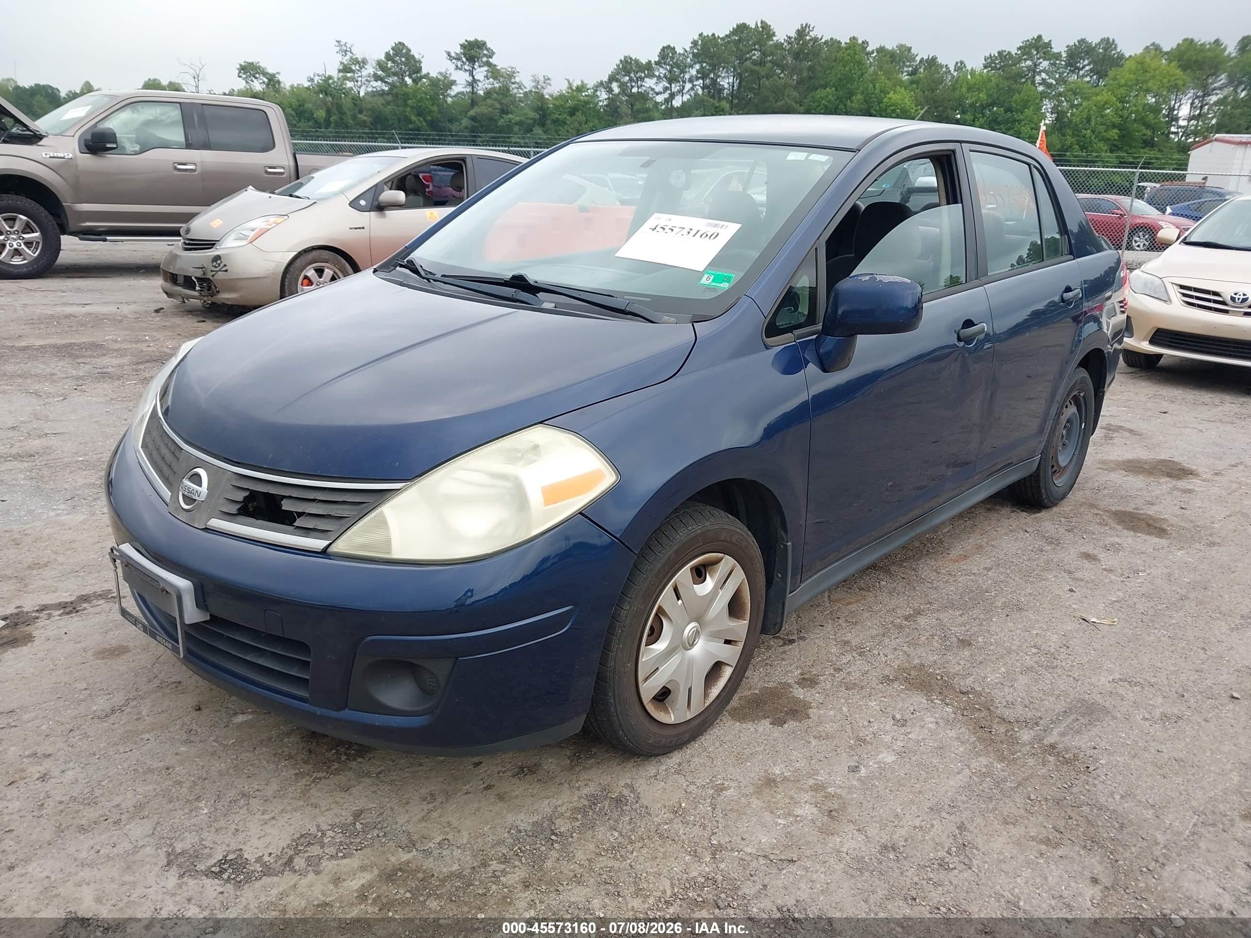2009 Nissan Versa 1.8s Blue vin: 3N1BC11E59L471631