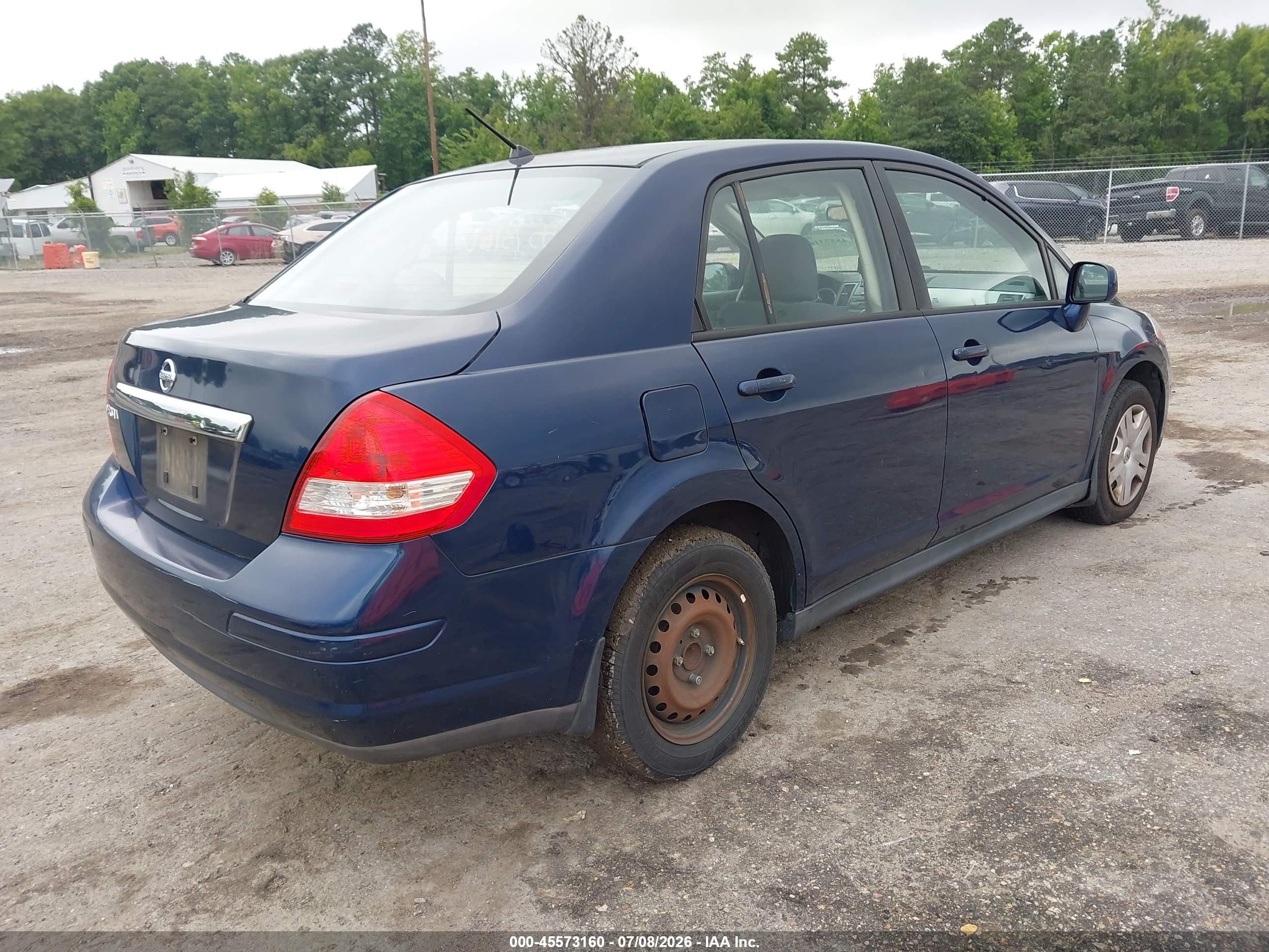 2009 Nissan Versa 1.8s Blue vin: 3N1BC11E59L471631