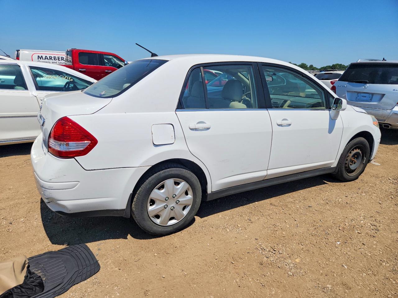 2008 Nissan Versa 1.8 S White vin: 3N1BC11E68L442234