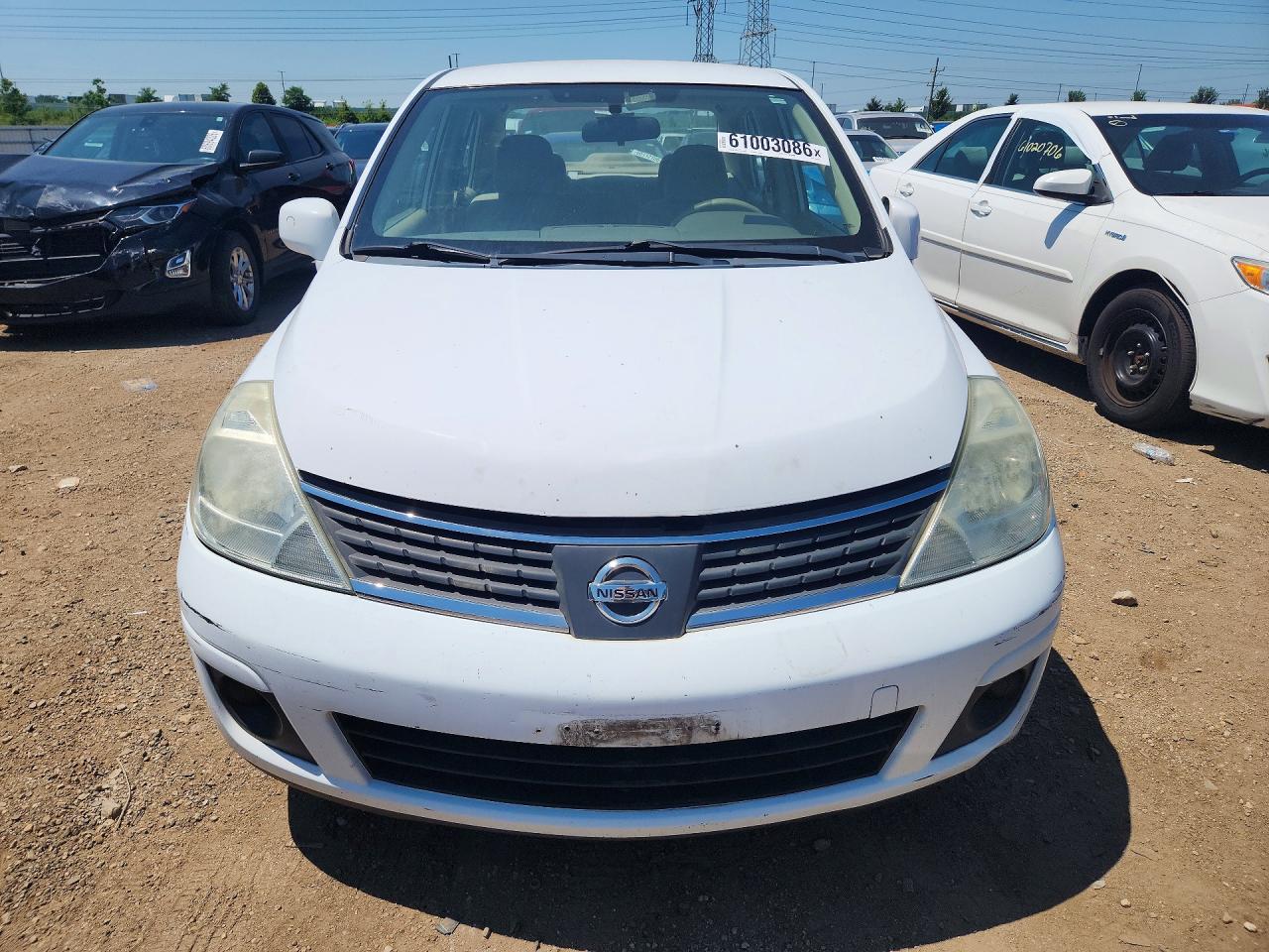 2008 Nissan Versa 1.8 S White vin: 3N1BC11E68L442234