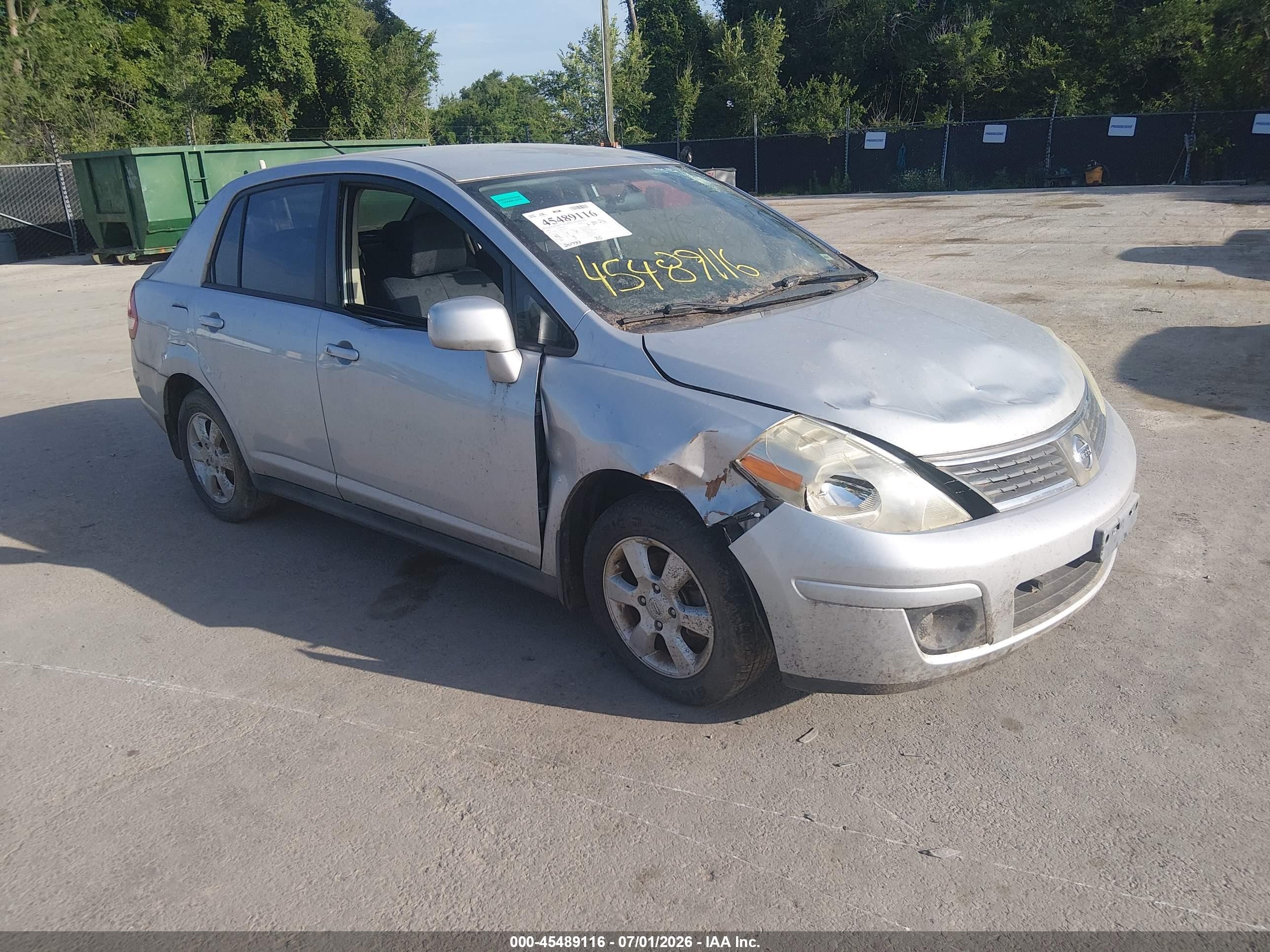 2009 Nissan Versa 1.8sl Silver vin: 3N1BC11E69L387334